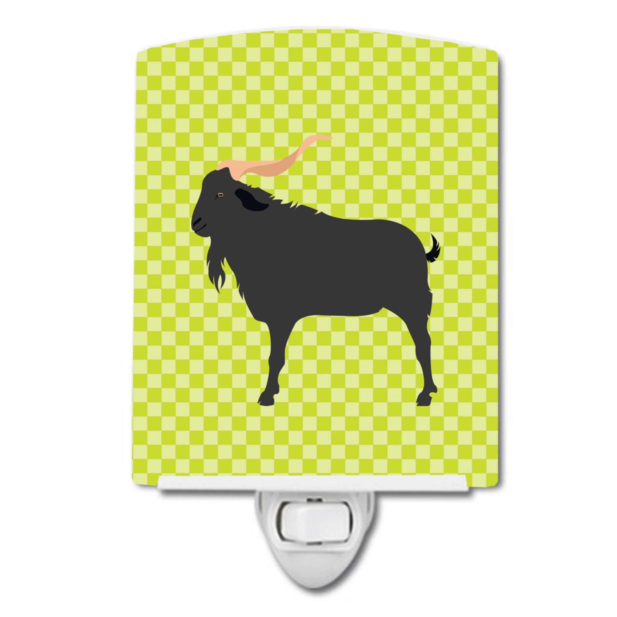  inchCarolines Treasures Verata Goat Green Ceramic Night Light, 6x4, Multicolor inch