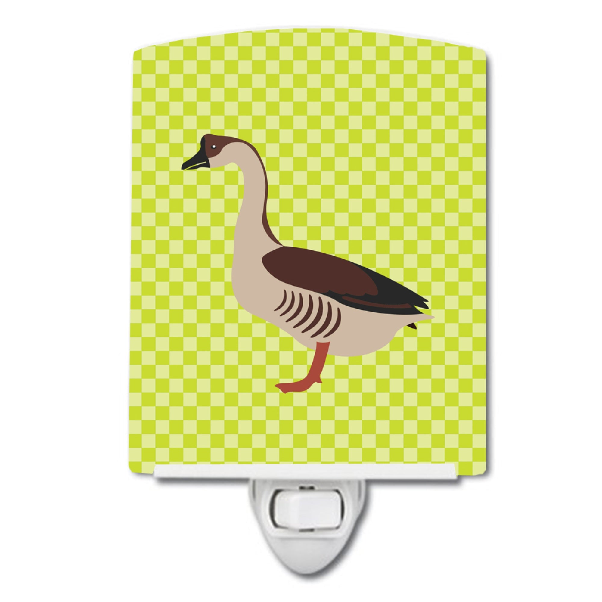  inchCarolines Treasures Chinese Goose Green Ceramic Night Light, 6x4, Multicolor inch