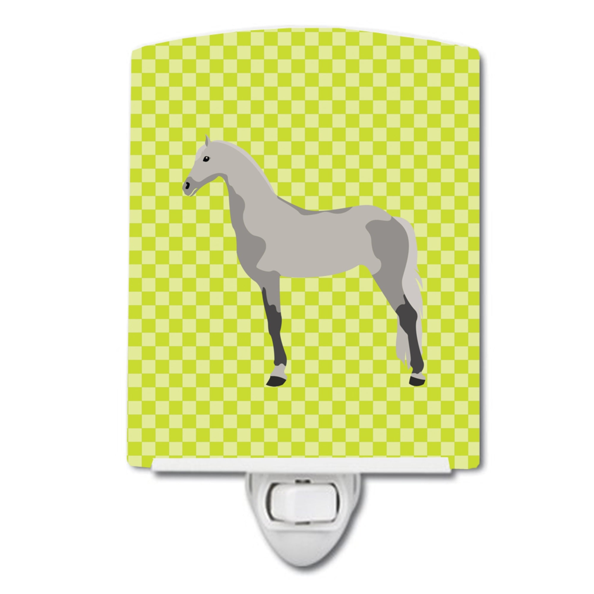  inchCarolines Treasures Orlov Trotter Horse Green Ceramic Night Light, 6x4, Multicolor inch