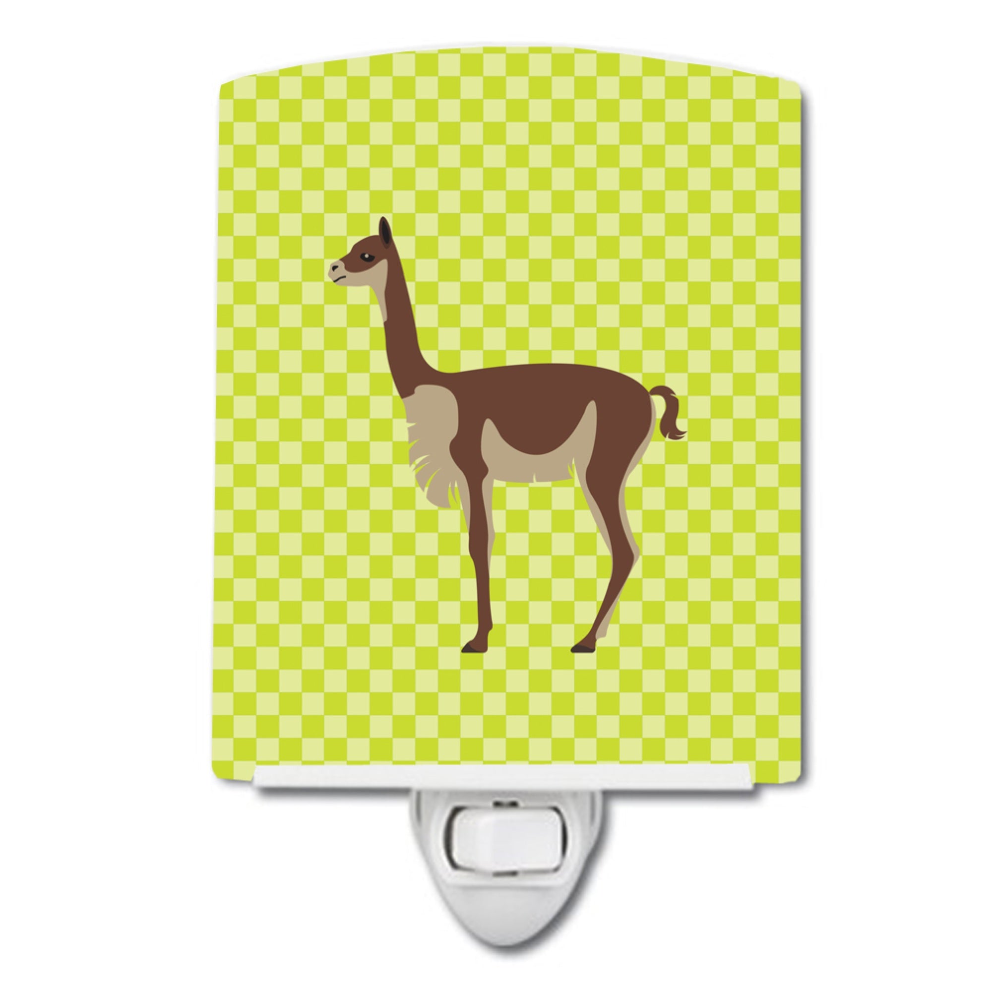  inchCarolines Treasures Vicugna or Vicuna Green Ceramic Night Light, 6x4, Multicolor inch