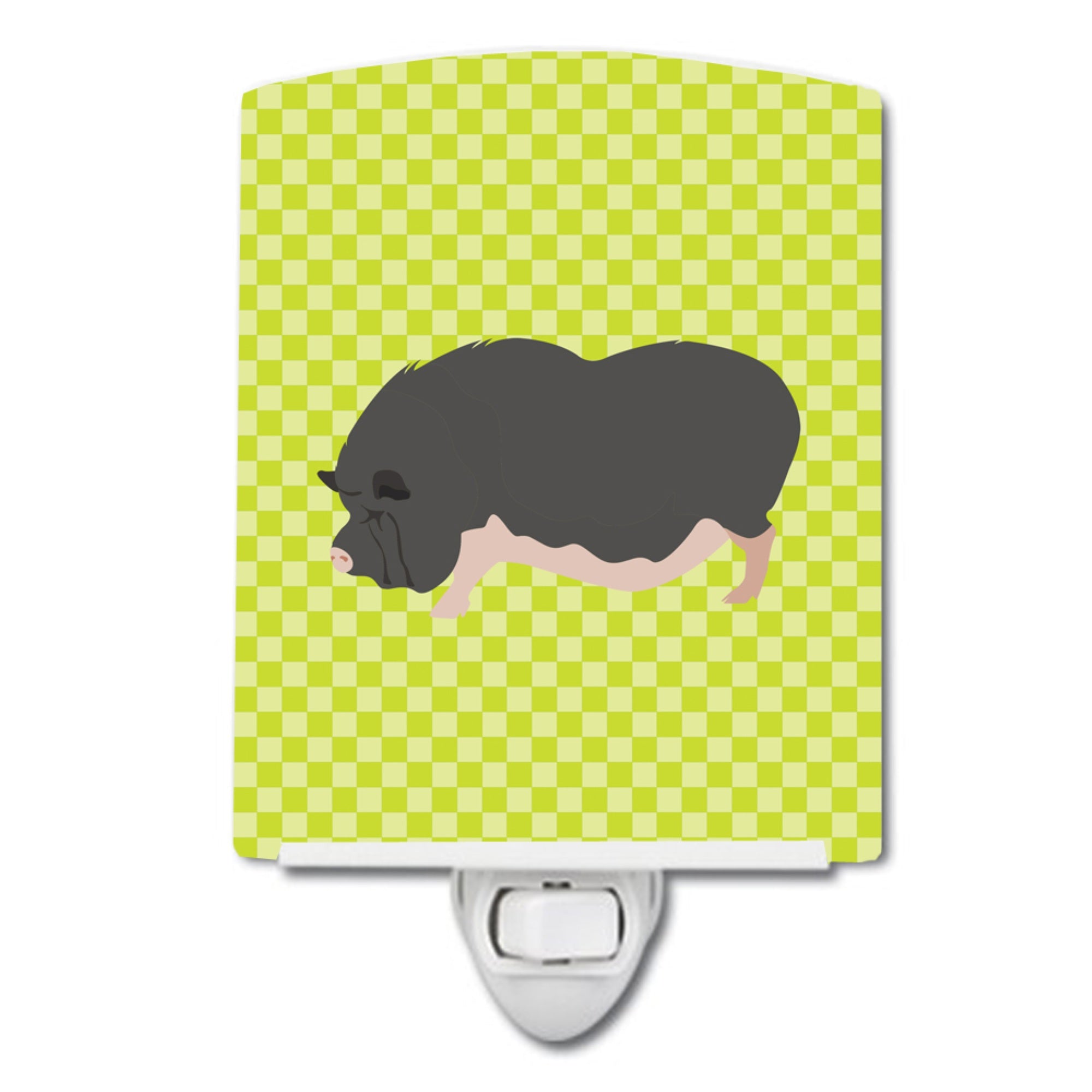  inchCarolines Treasures Vietnamese PotBellied Pig Green Ceramic Night Light, 6x4, Multicolor inch