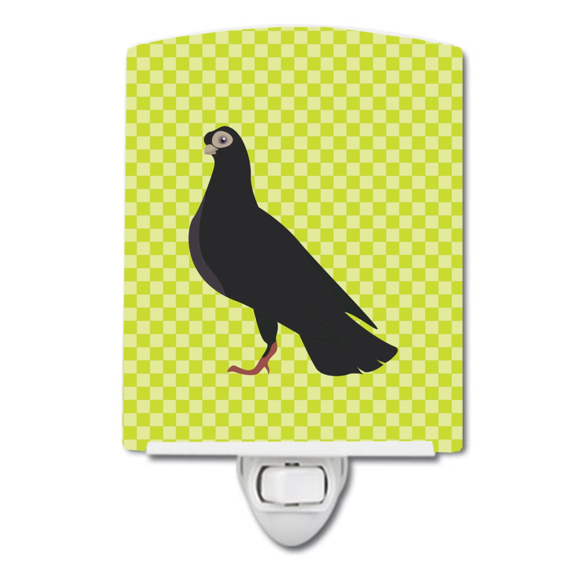 inchCarolines Treasures Budapest Highflyer Pigeon Green Ceramic Night Light, 6x4, Multicolor inch