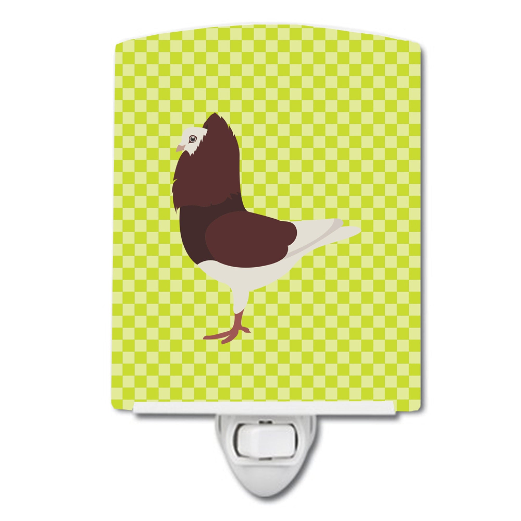  inchCarolines Treasures Capuchin Red Pigeon Green Ceramic Night Light, 6x4, Multicolor inch
