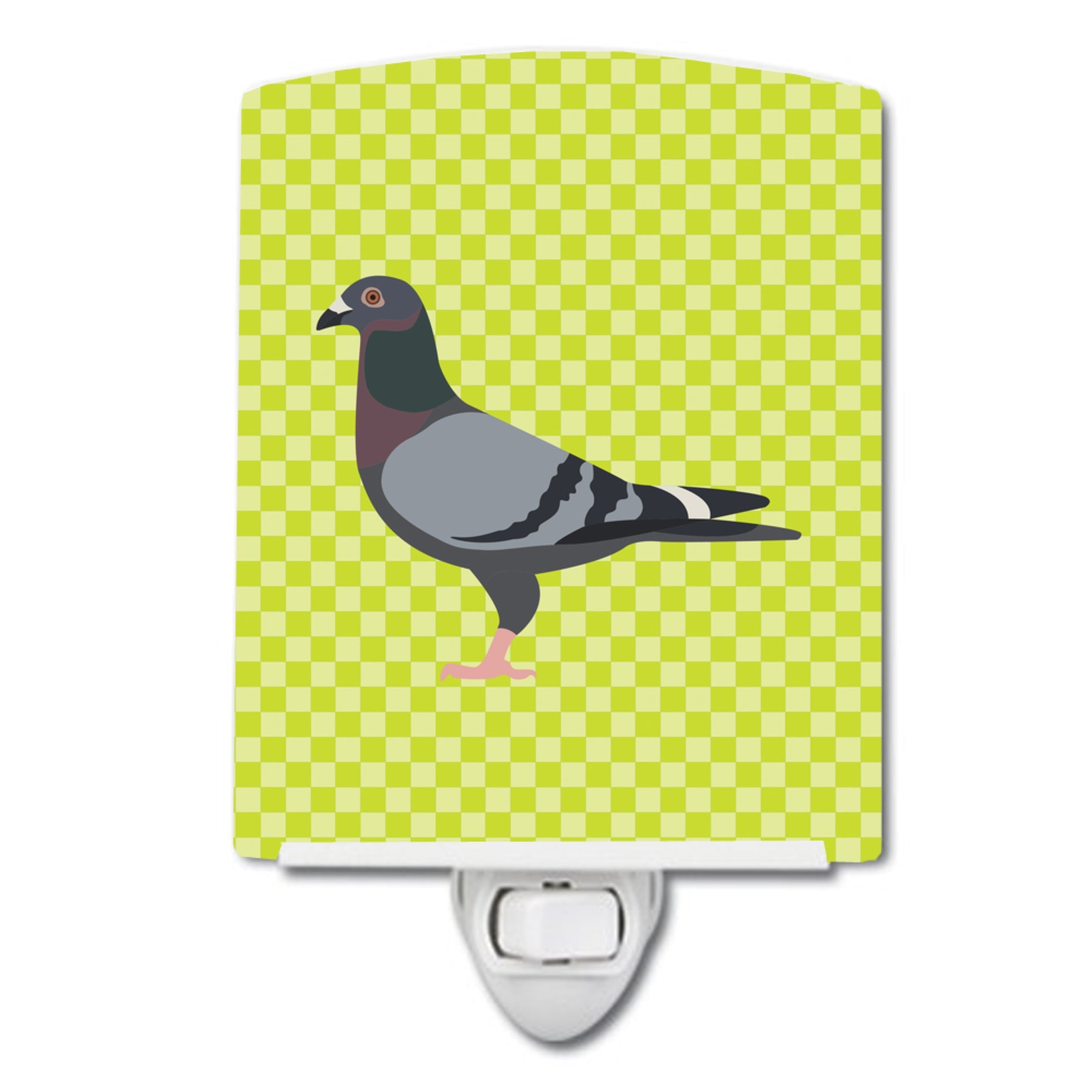  inchCarolines Treasures Racing Pigeon Green Ceramic Night Light, 6x4, Multicolor inch