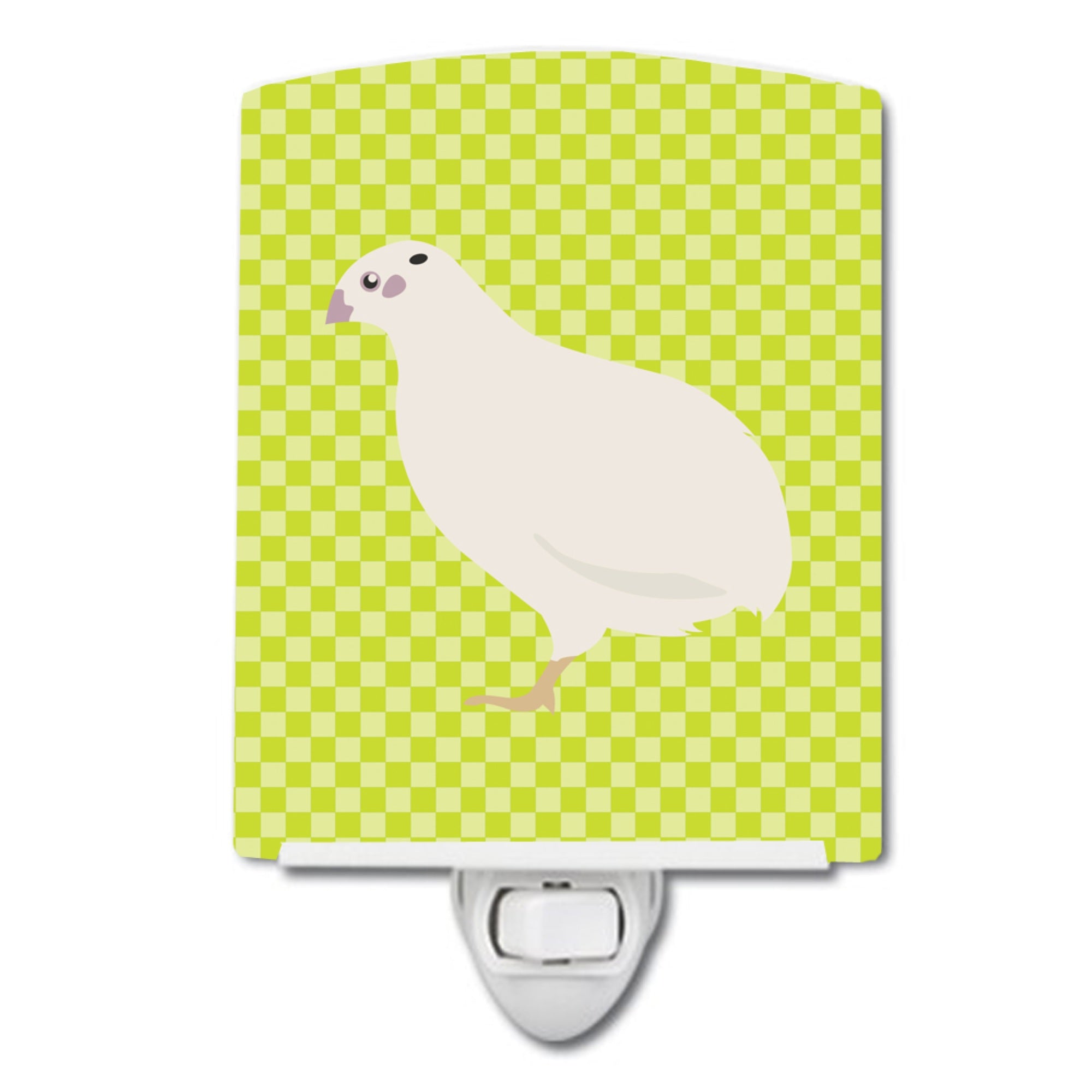  inchCarolines Treasures Texas Quail Green Ceramic Night Light, 6x4, Multicolor inch