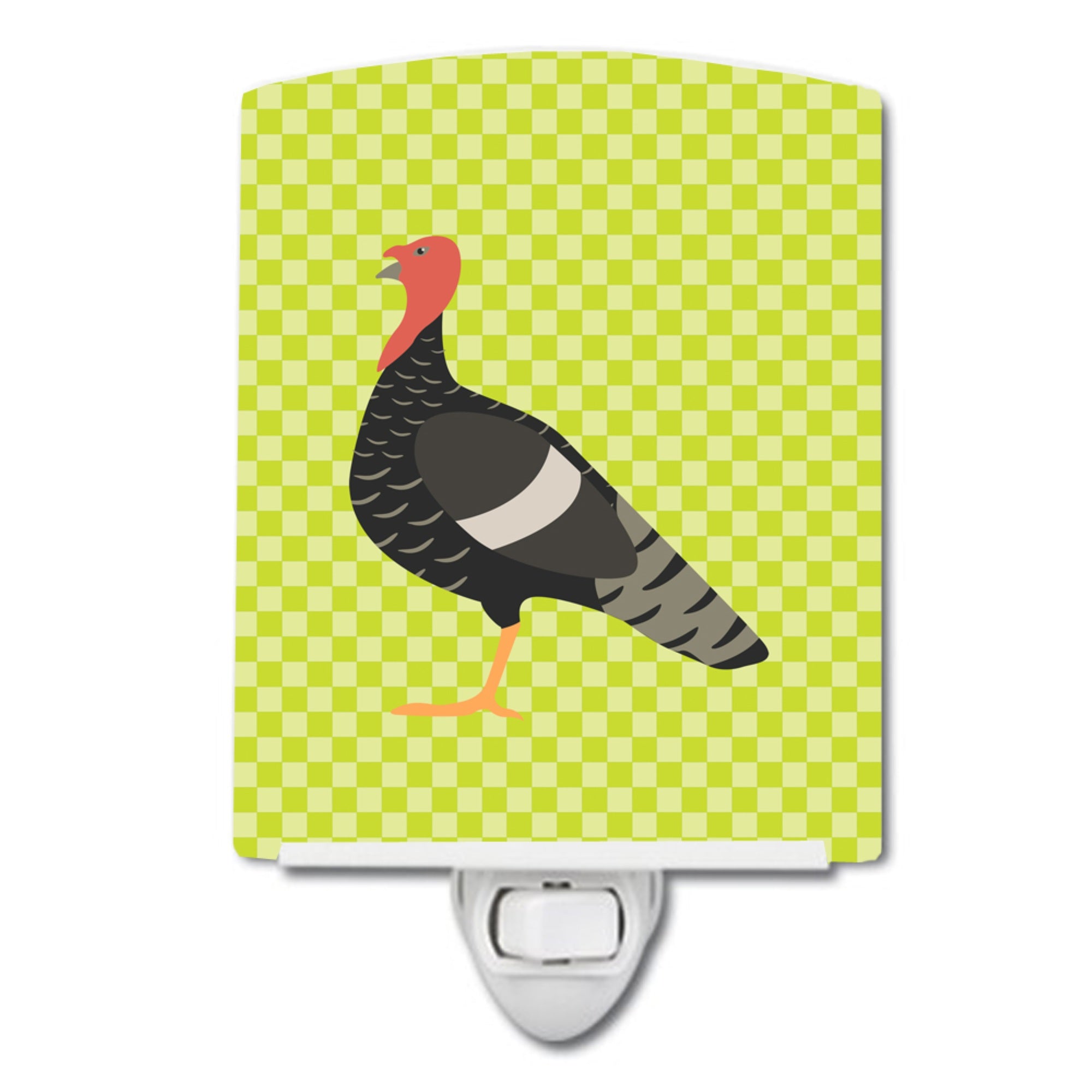  inchCarolines Treasures Marragansett Turkey Green Ceramic Night Light, 6x4, Multicolor inch
