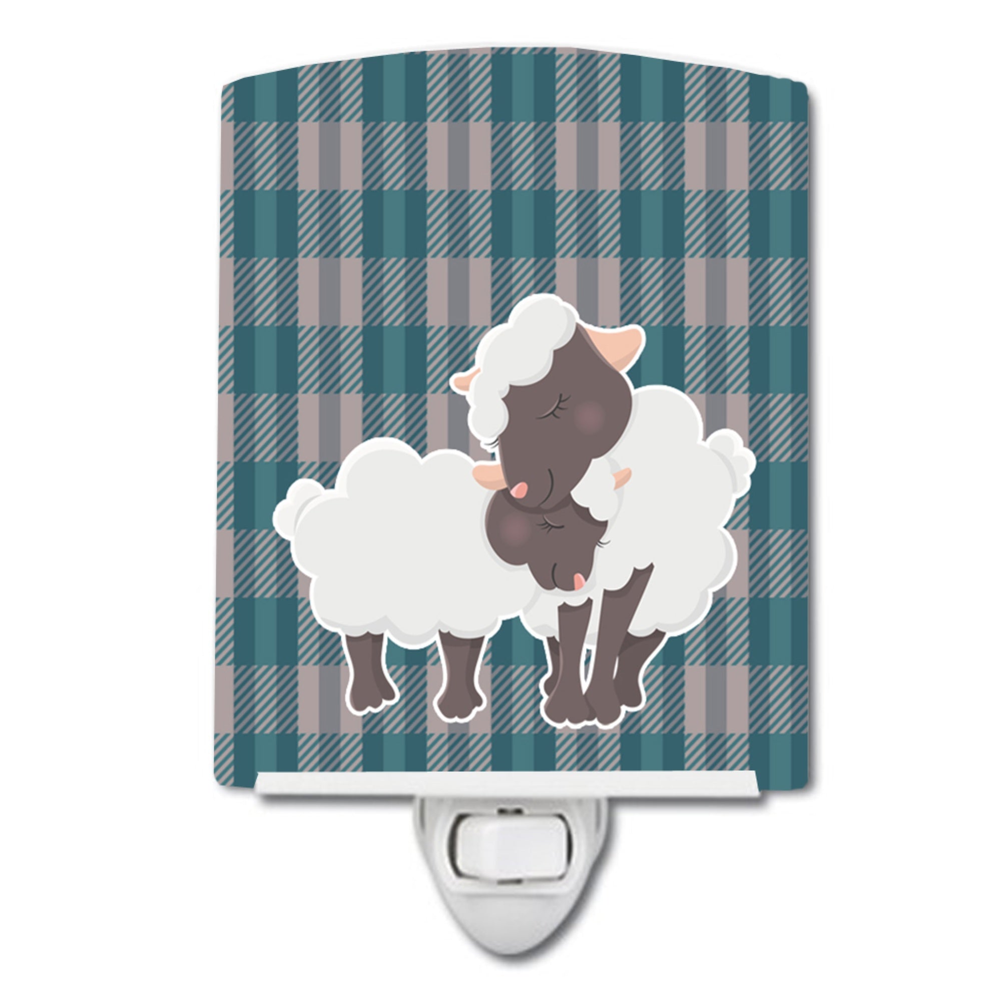  inchCarolines Treasures Sheep Ceramic Night Light, Multicolor, 6 inch inch x 4 inch inch inch