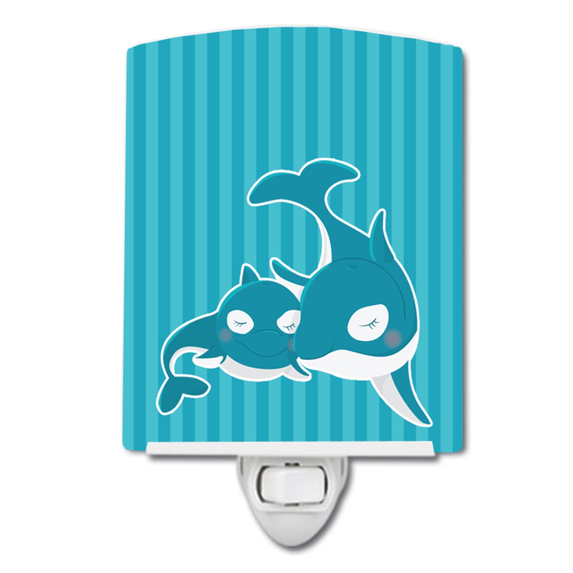  inchCarolines Treasures Dolphin Ceramic Night Light, Blue, 6 inch inch x 4 inch inch inch