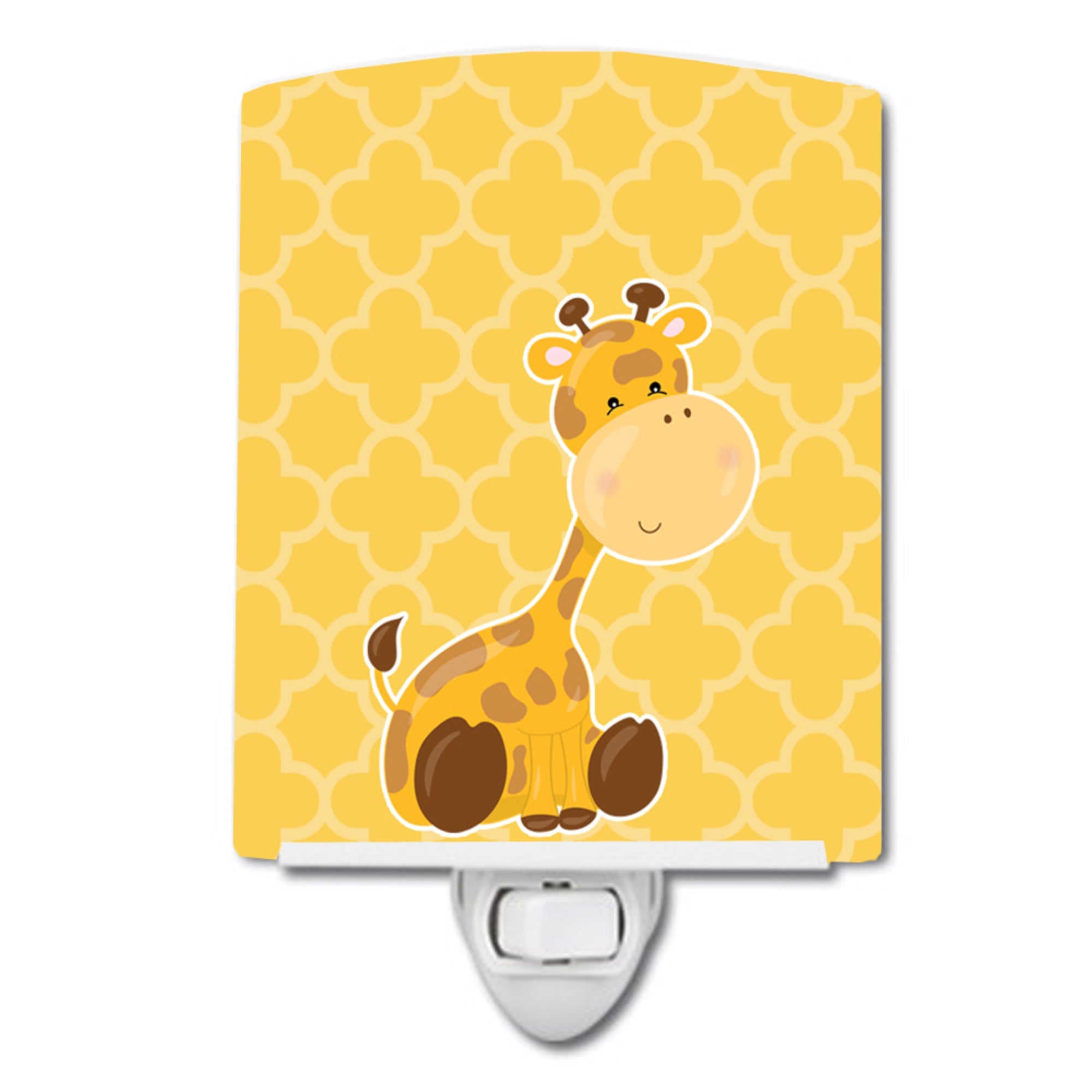  inchCarolines Treasures Giraffe Ceramic Night Light, Beige, 6 inch inch x 4 inch inch inch