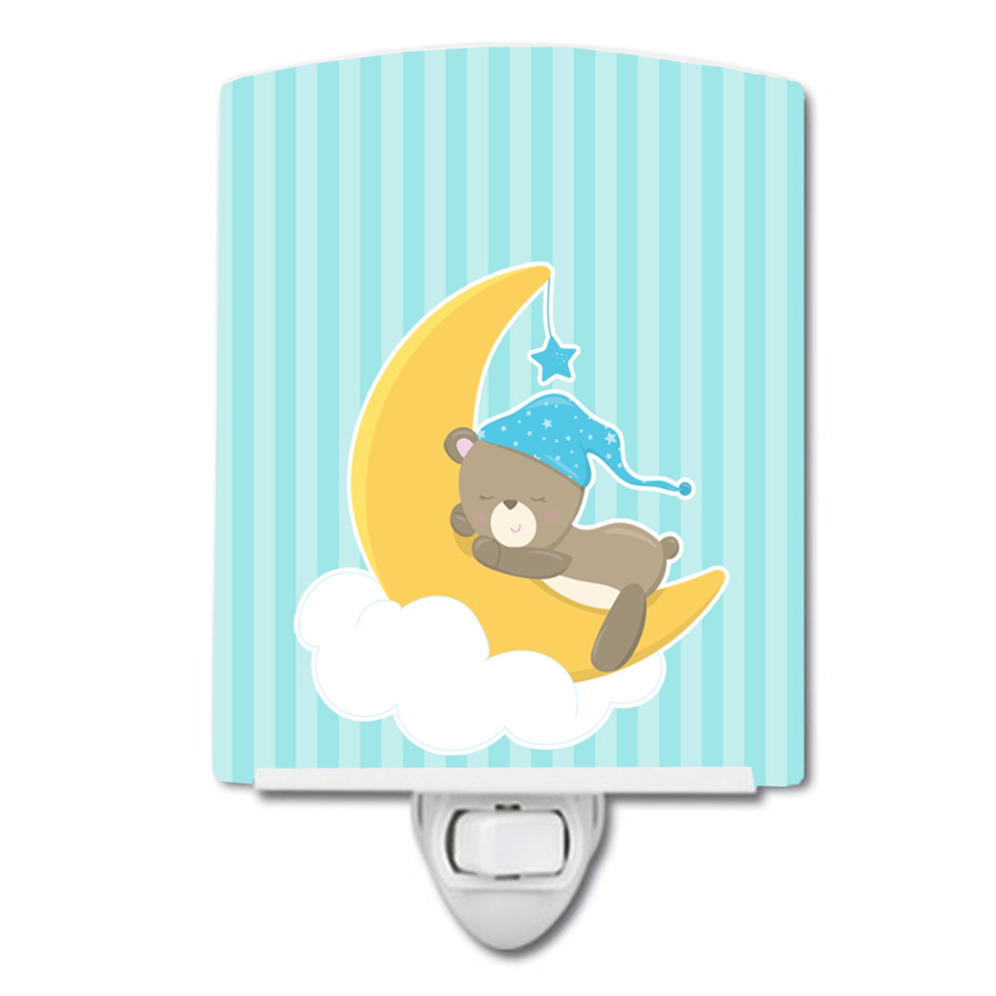  inchCarolines Treasures Baby Boy Bear Ceramic Night Light, Sleeping, Blue, 6 inch inch x 4 inch inch inch