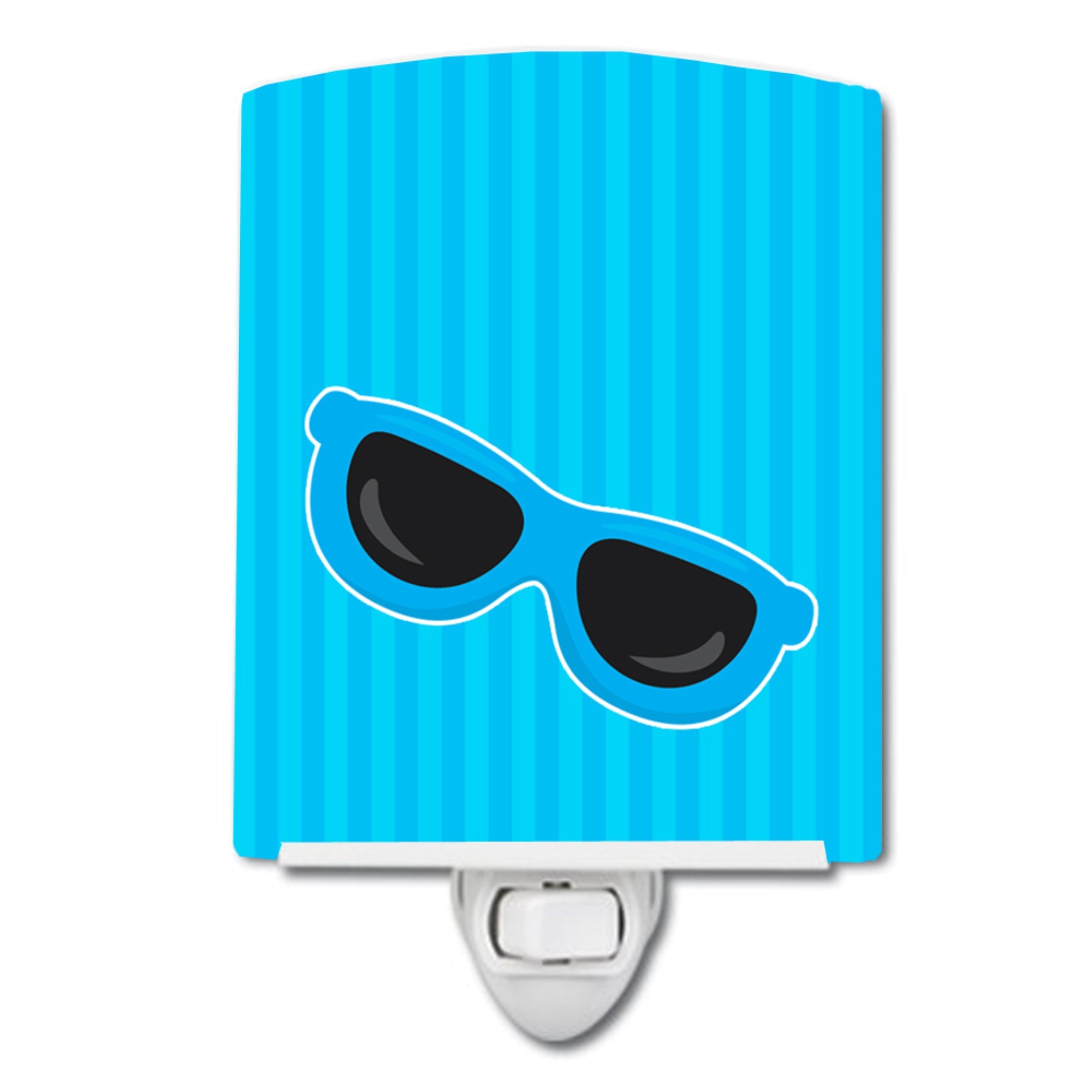  inchCarolines Treasures Beach Ceramic Night Light, Sunglasses, Blue, 6 inch inch x 4 inch inch inch