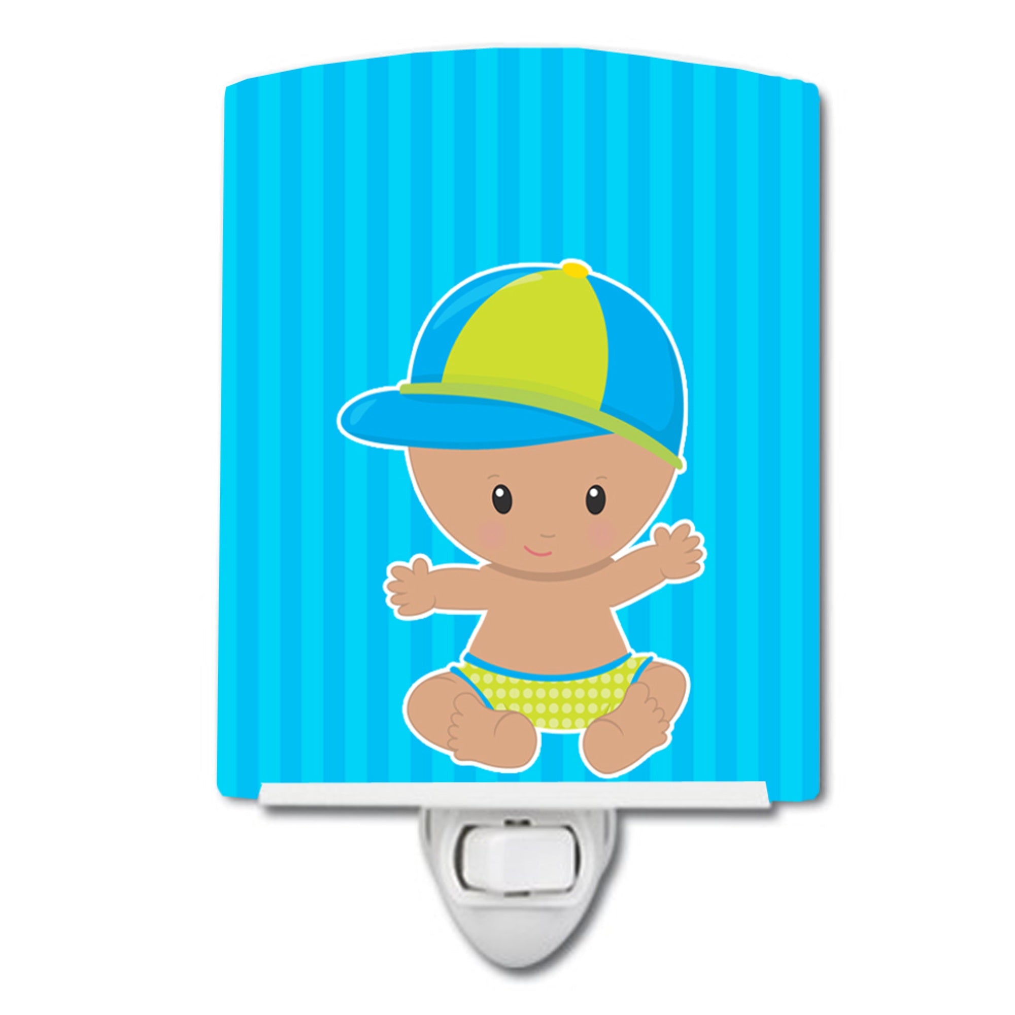  inchCarolines Treasures Beach Baby Boy Ceramic Night Light, Hat, Blue, 6 inch inch x 4 inch inch inch