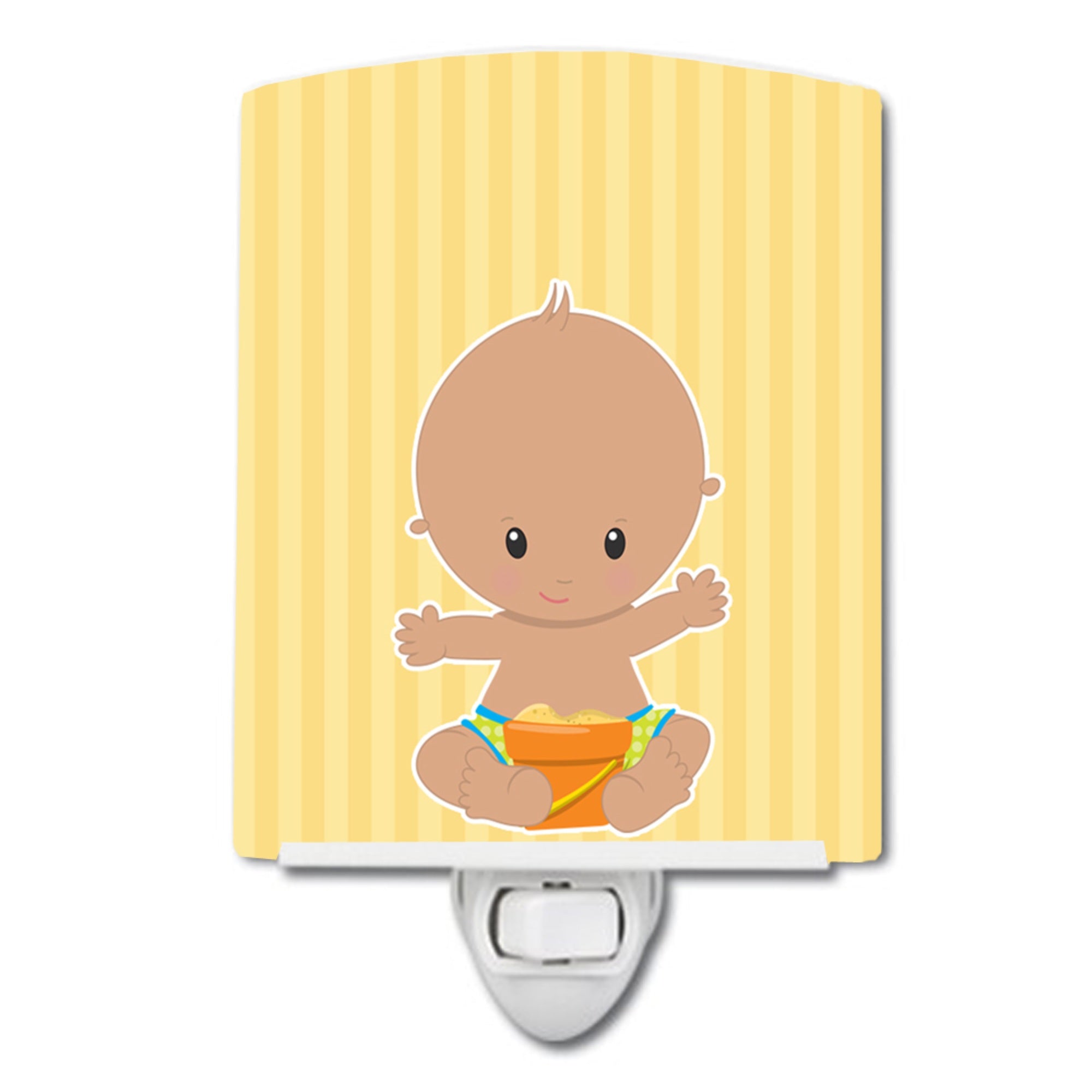  inchCarolines Treasures Beach Baby Boy Ceramic Night Light, Bathing Suit, Beige, 6 inch inch x 4 inch inch inch