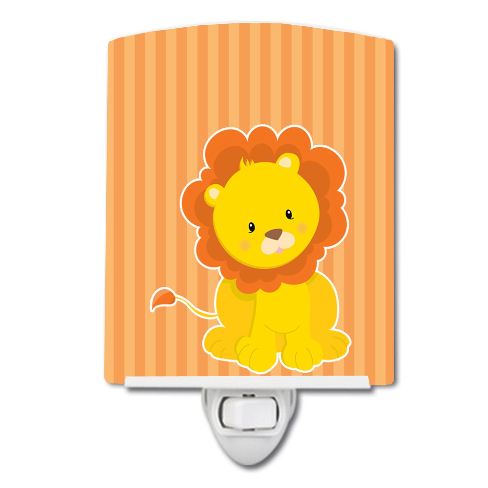  inchCarolines Treasures LiCeramic Night Light, Orange, 6 inch inch x 4 inch inch inch