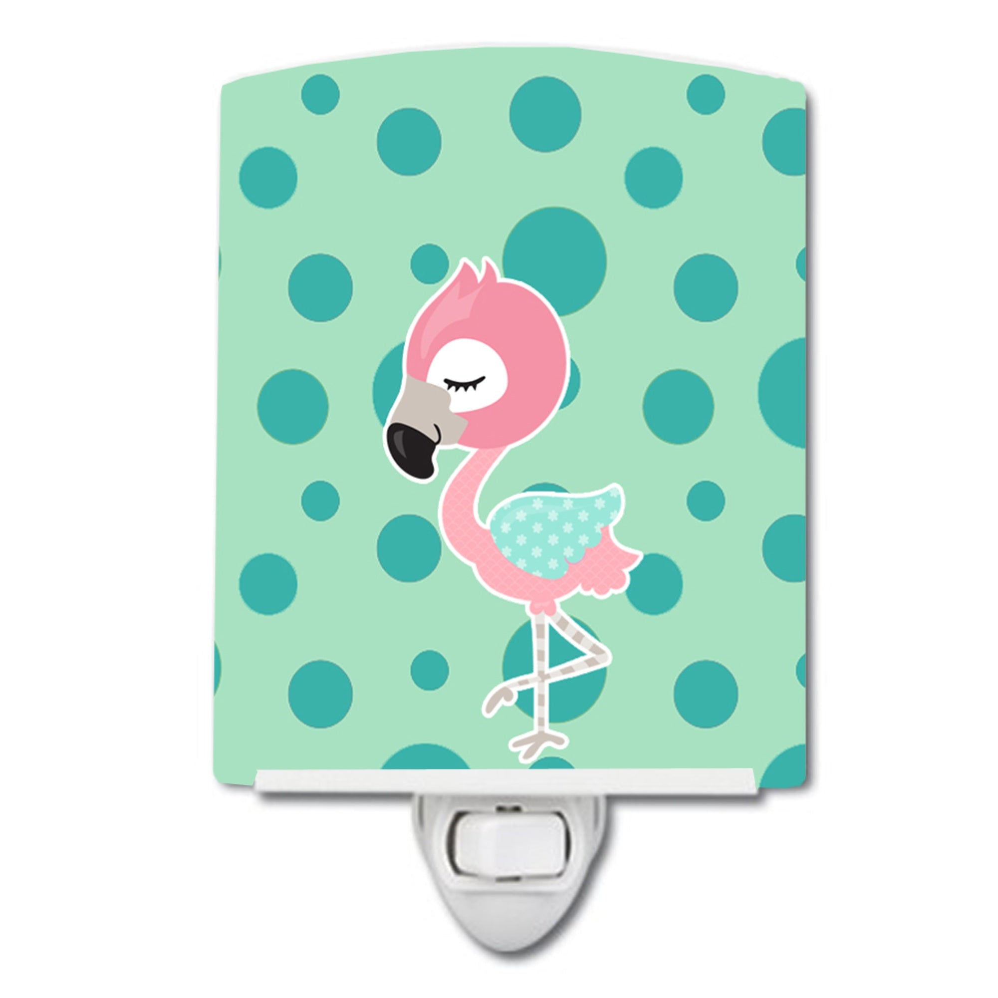  inchCarolines Treasures Flamingo Ceramic Night Light, Multicolor, 6 inch inch x 4 inch inch inch