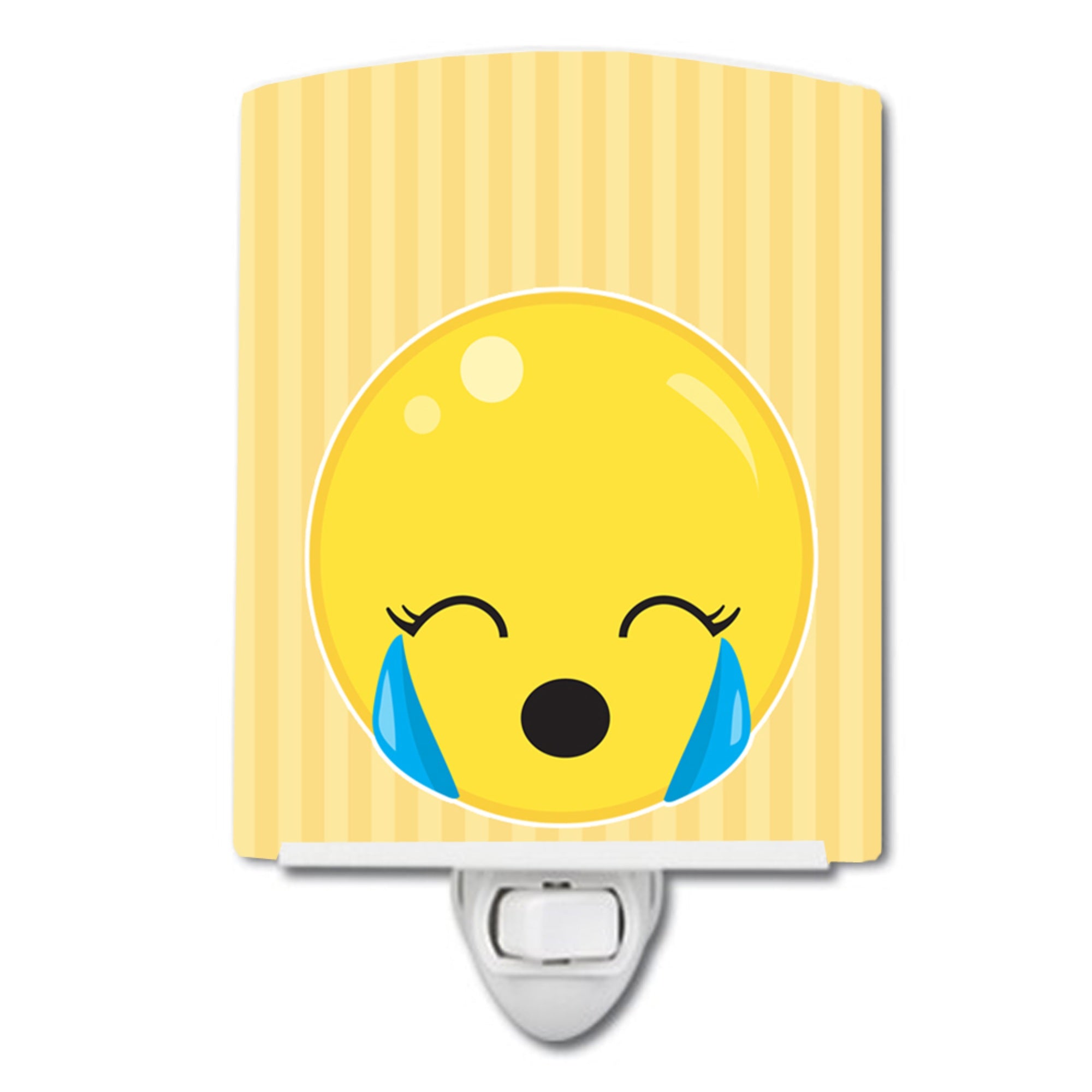  inchCarolines Treasures Crying Face Ceramic Night Light, #2 Beige, 6 inch inch x 4 inch inch inch