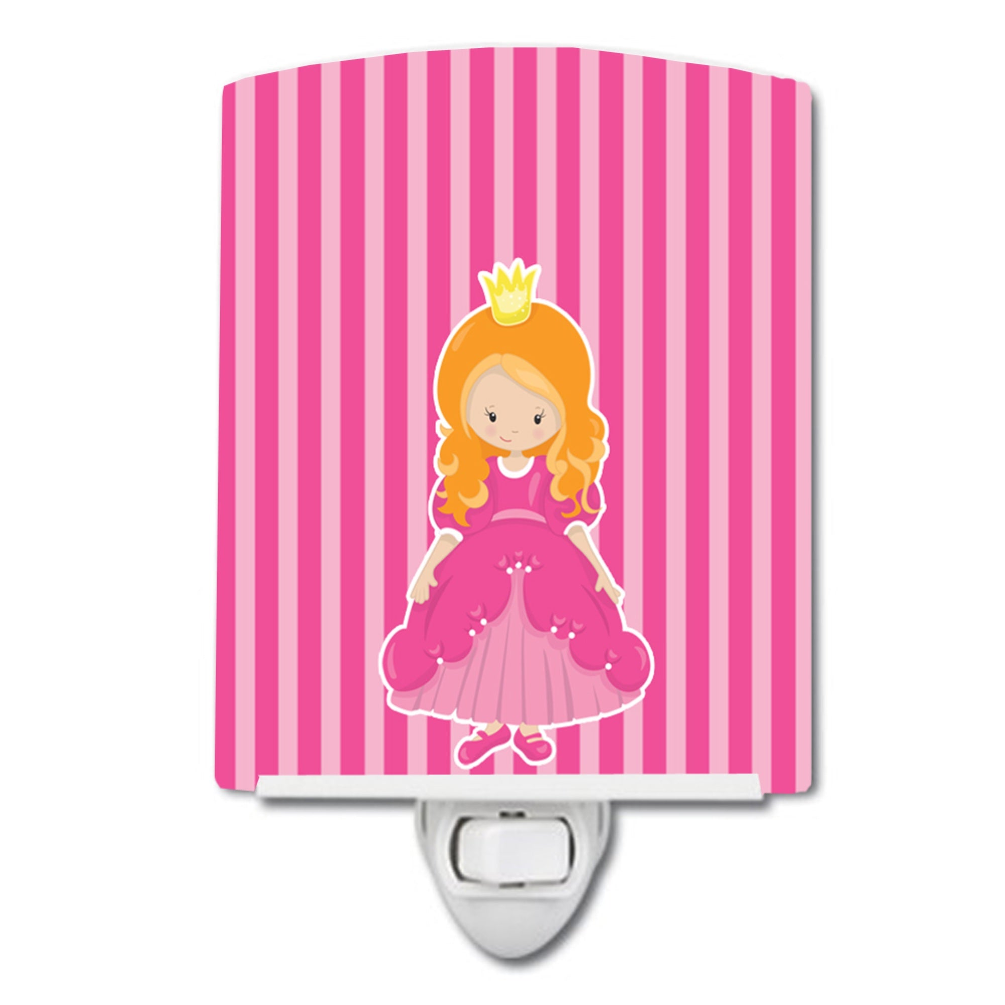  inchCarolines Treasures Ginger Girl Ceramic Night Light, Princess Faith, Pink, 6 inch inch x 4 inch inch inch