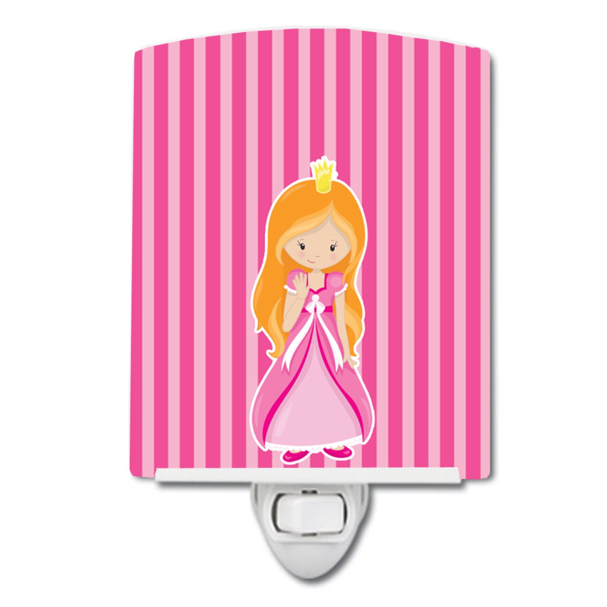  inchCarolines Treasures Ginger Girl Ceramic Night Light, Princess, Pink, 6 inch inch x 4 inch inch inch
