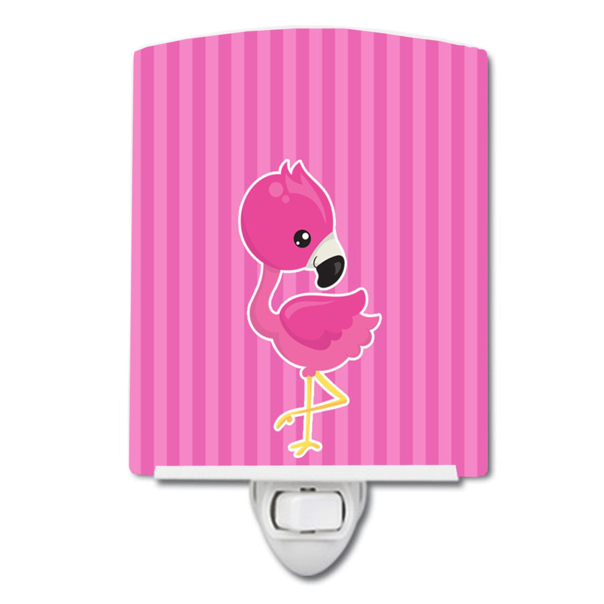  inchCarolines Treasures Flamingo Ceramic Night Light, #1 Pink, 6 inch inch x 4 inch inch inch