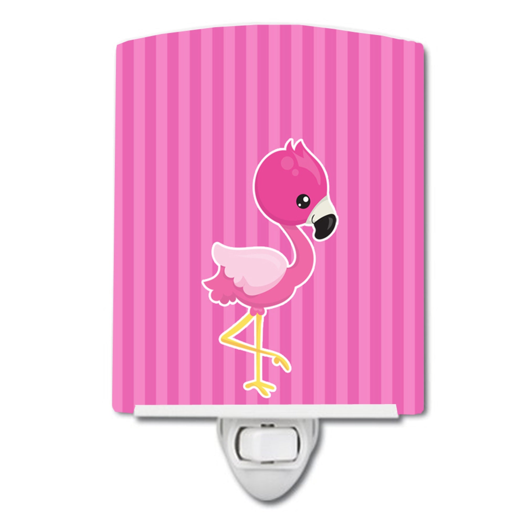 inchCarolines Treasures Flamingo Ceramic Night Light, #2 Pink, 6 inch inch x 4 inch inch inch