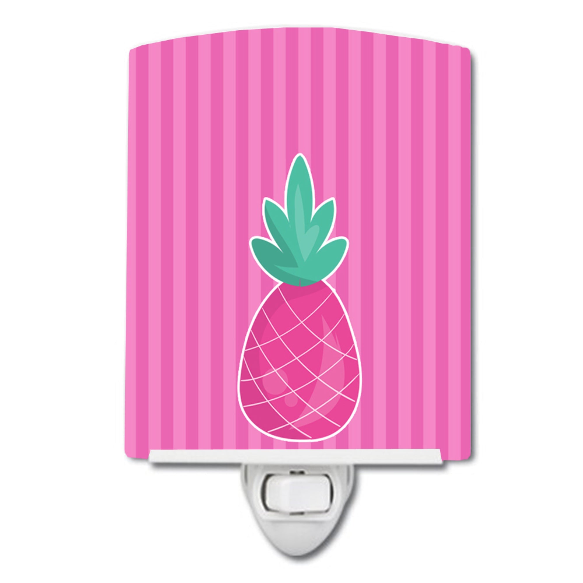 inchCarolines Treasures Pineapple Ceramic Night Light, Pink, 6 inch inch x 4 inch inch inch