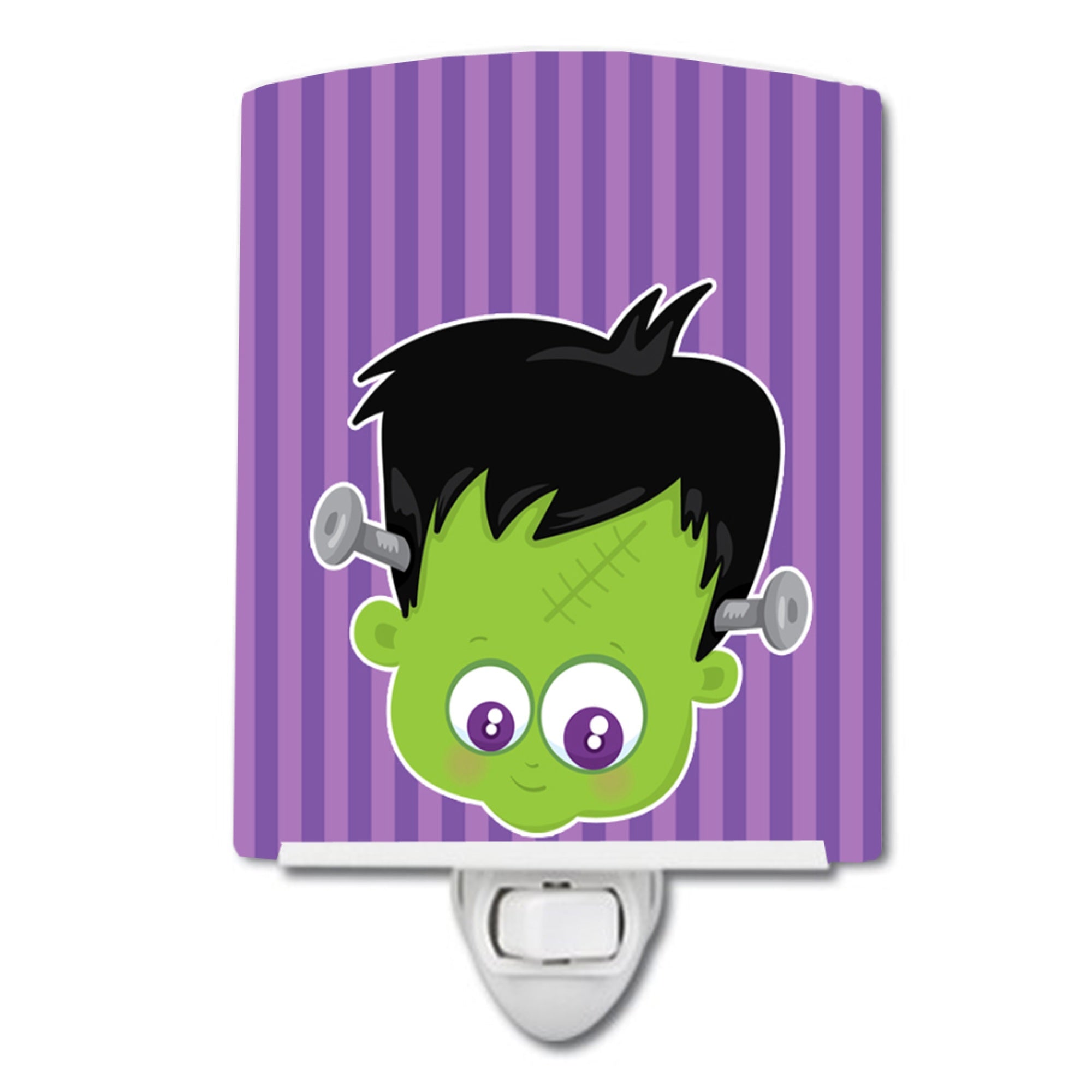  inchCarolines Treasures Halloween Frankenstein Ceramic Night Light, Purple, 6 inch inch x 4 inch inch inch