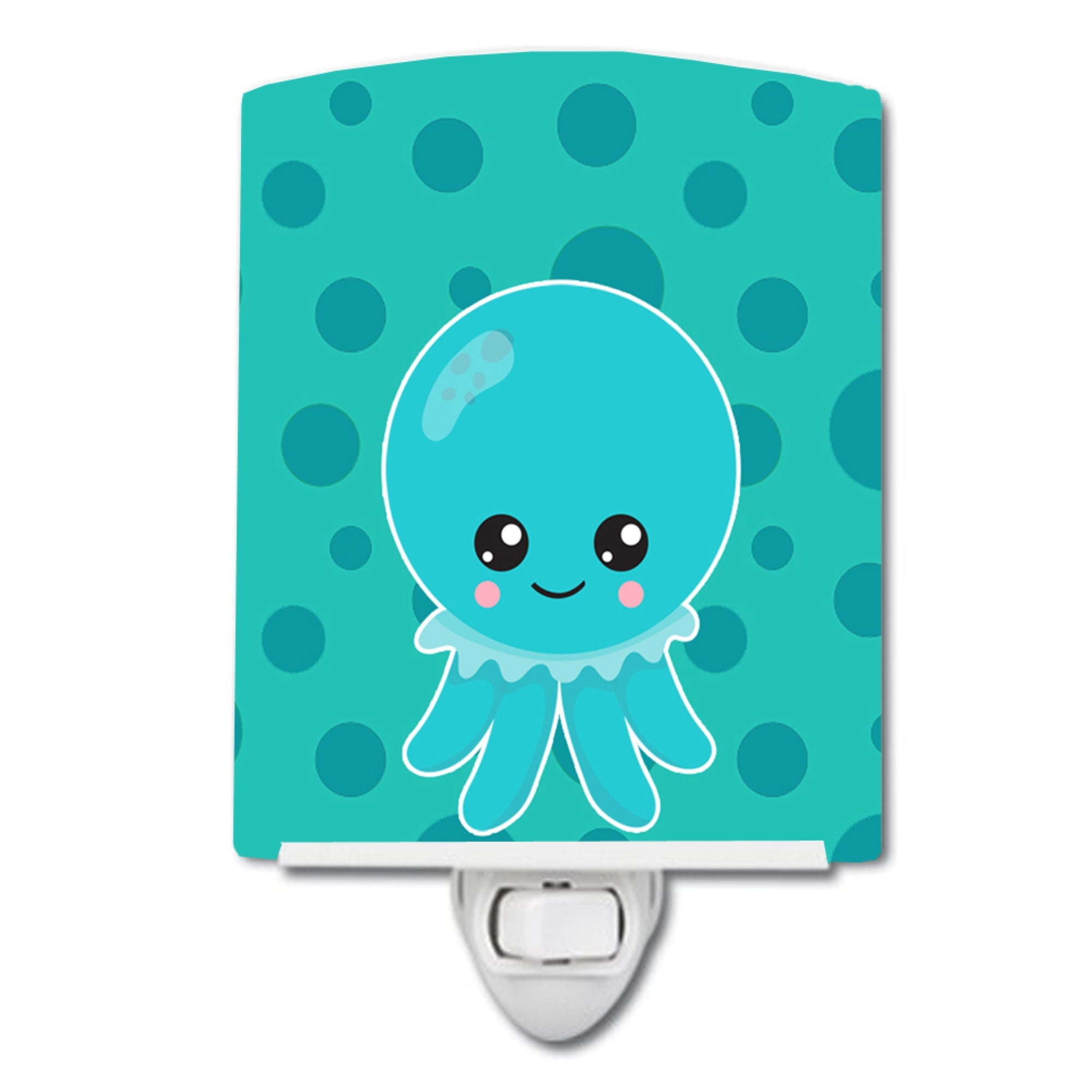 inchCarolines Treasures Ocean Octopus Ceramic Night Light, Blue, 6 inch inch x 4 inch inch, BB8794CNL inch
