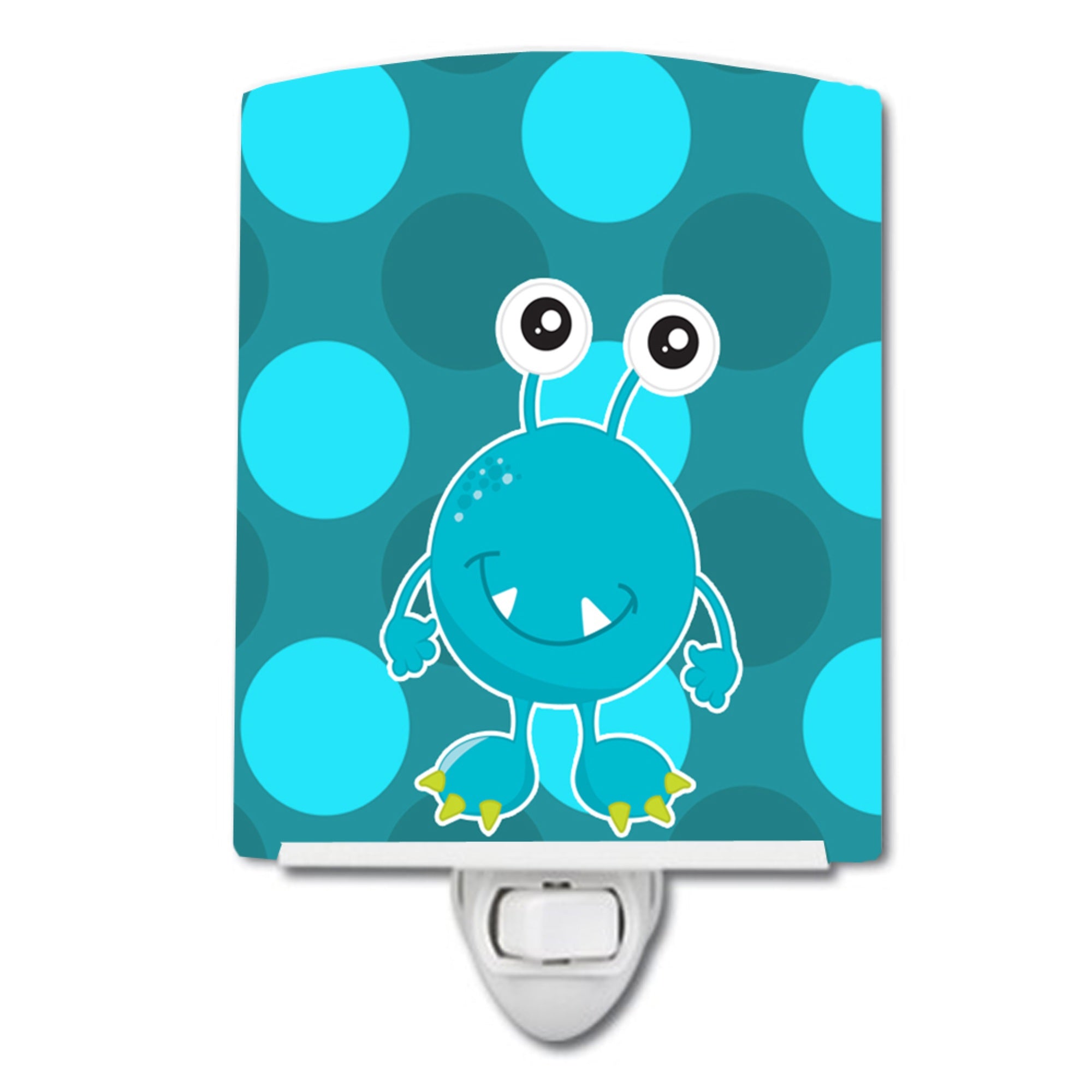  inchCarolines Treasures Monster Ceramic Night Light, Sugar, Blue, 6 inch inch x 4 inch inch inch