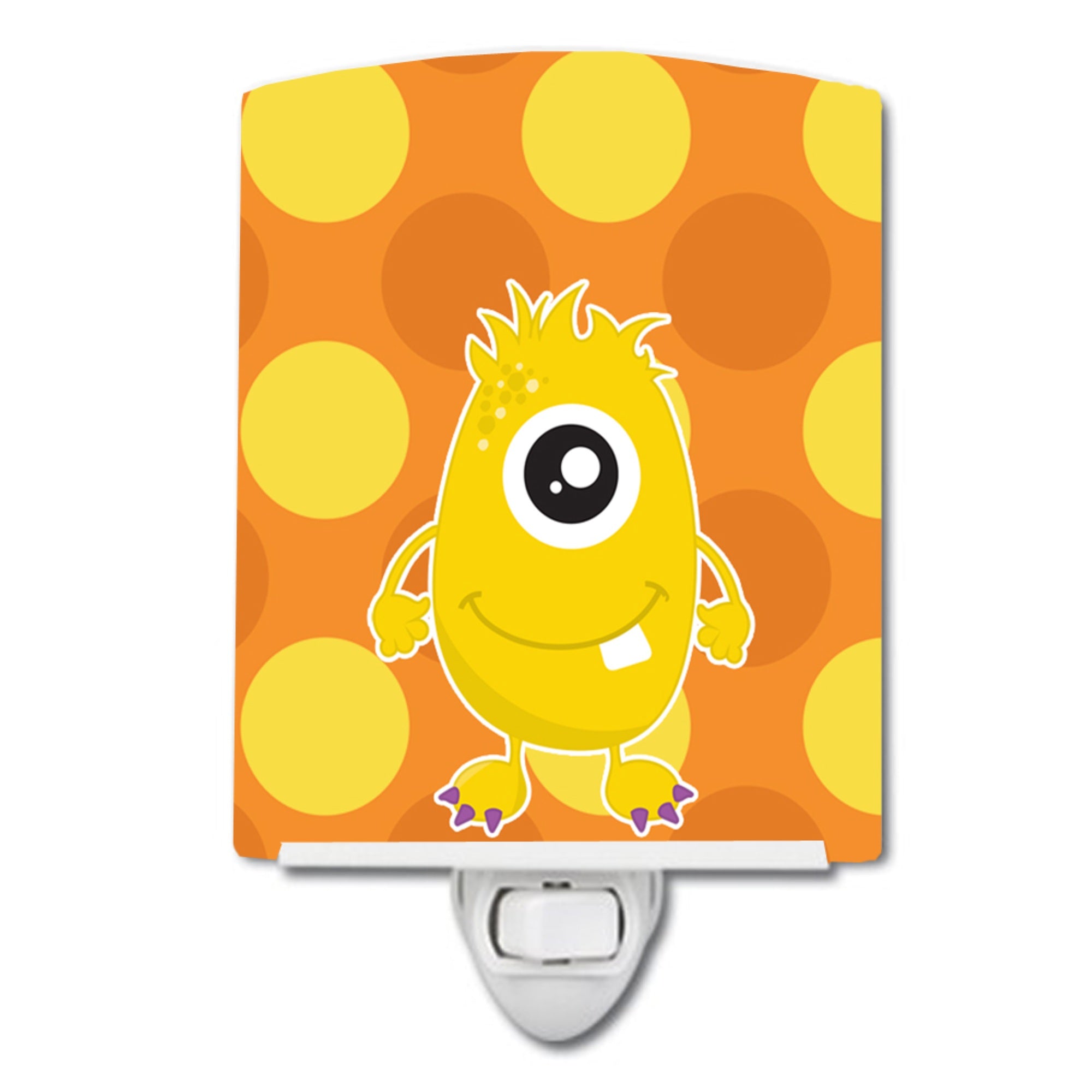  inchCarolines Treasures Monster Ceramic Night Light, Gold, Multicolor, 6 inch inch x 4 inch inch inch