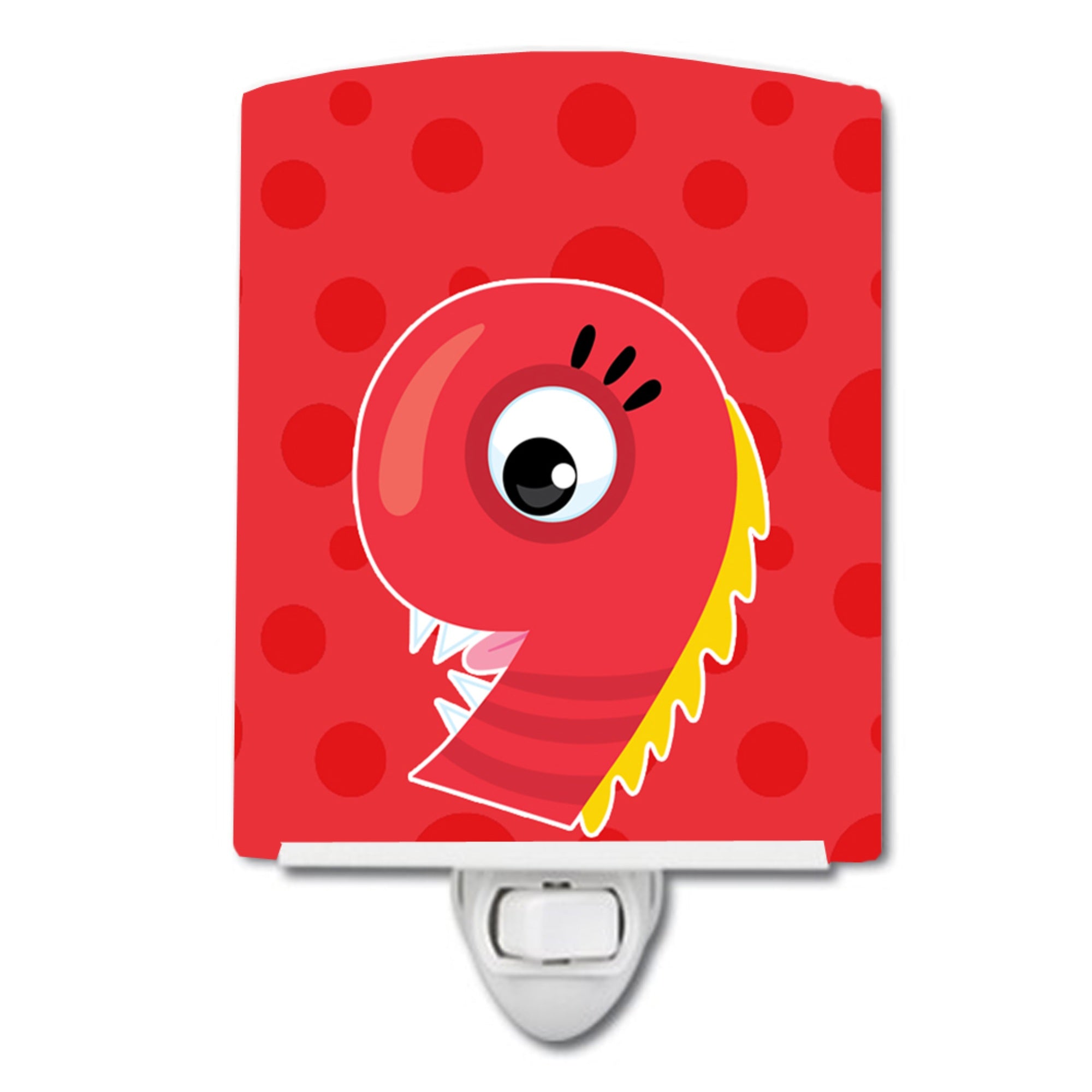 inchCarolines Treasures Monster Ceramic Night Light, Month 9, Red, 6 inch inch x 4 inch inch inch