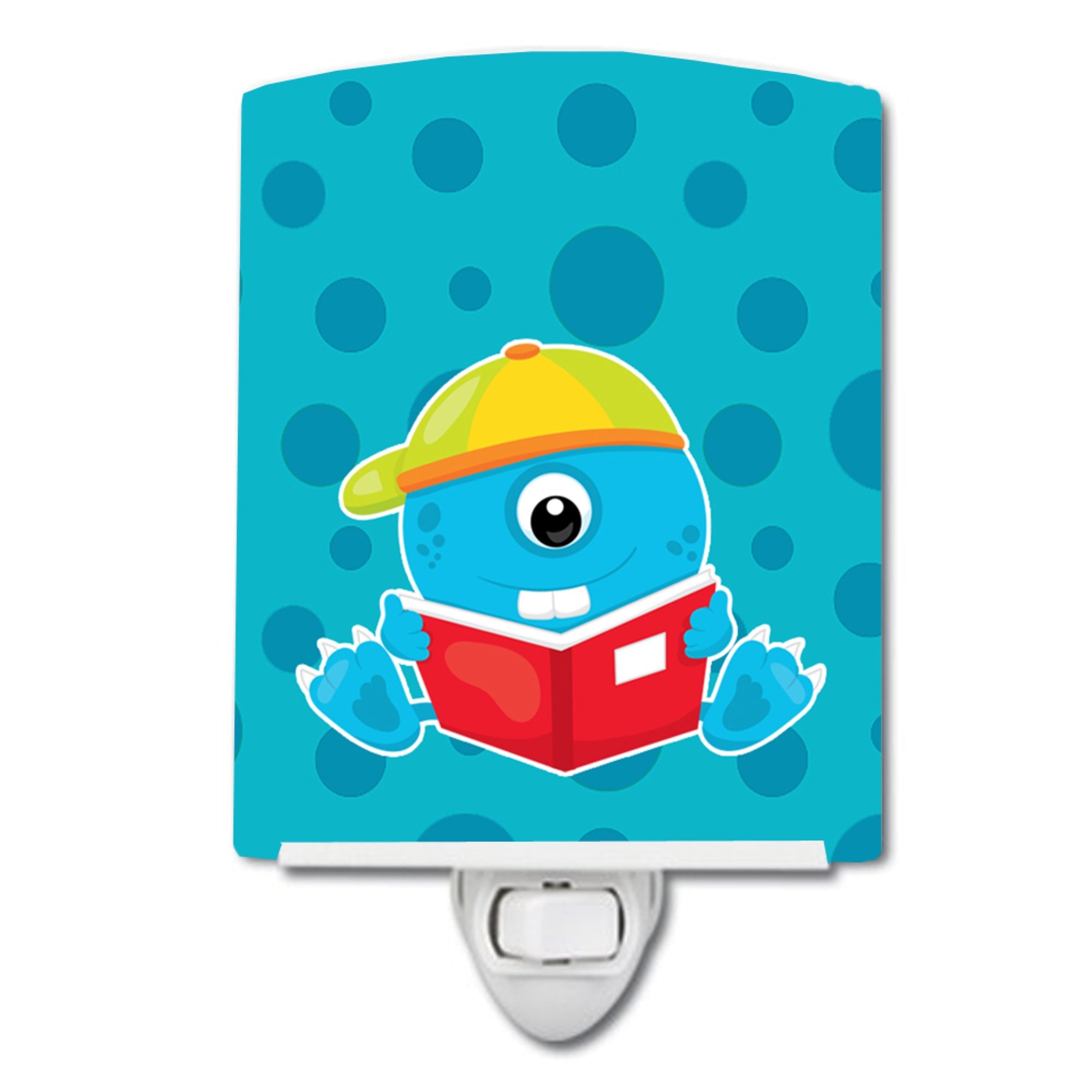  inchCarolines Treasures Monster Ceramic Night Light, Blue, 6 inch inch x 4 inch inch inch