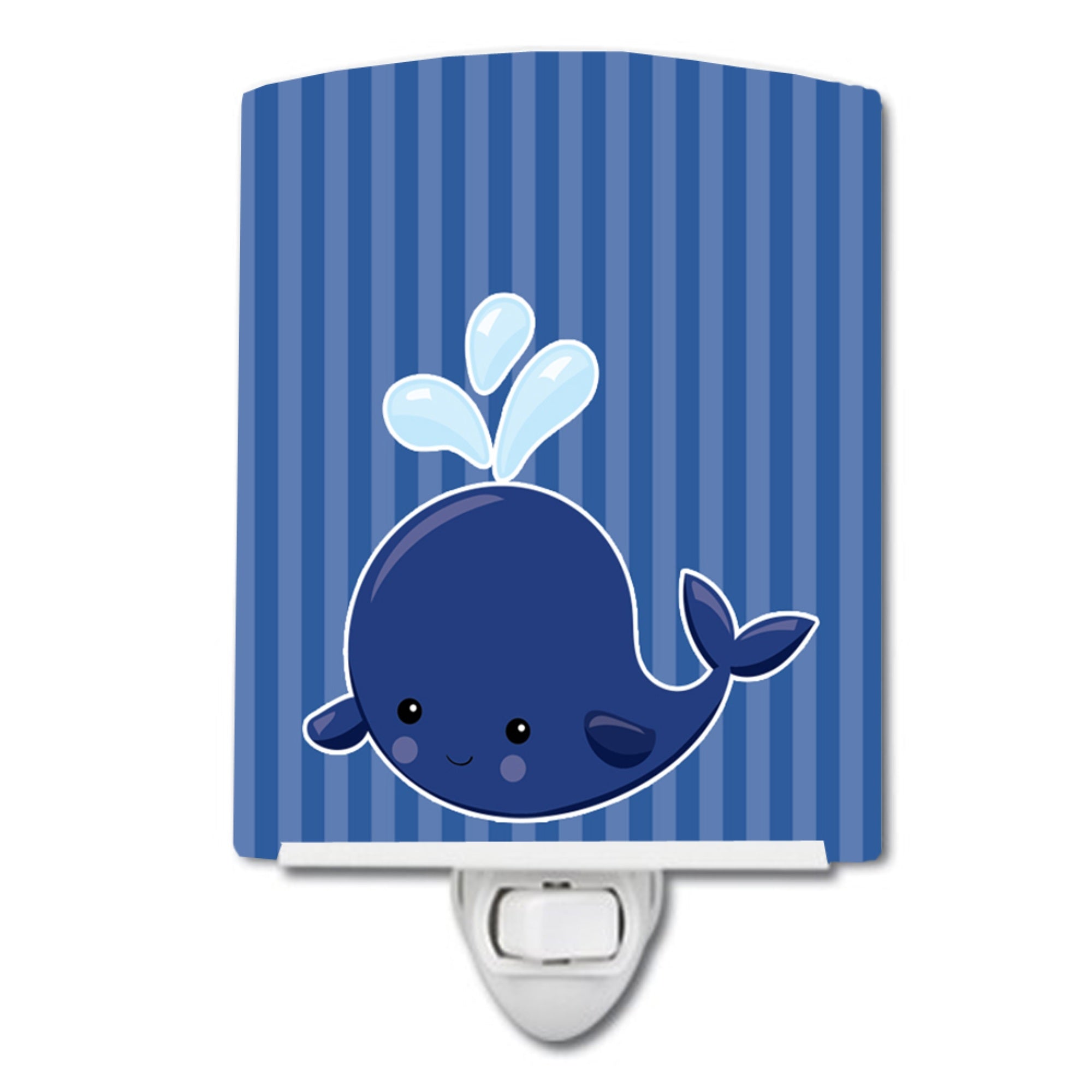  inchCarolines Treasures Nautical Whale Ceramic Night Light, #2 Blue, 6 inch inch x 4 inch inch, BB8885CNL inch
