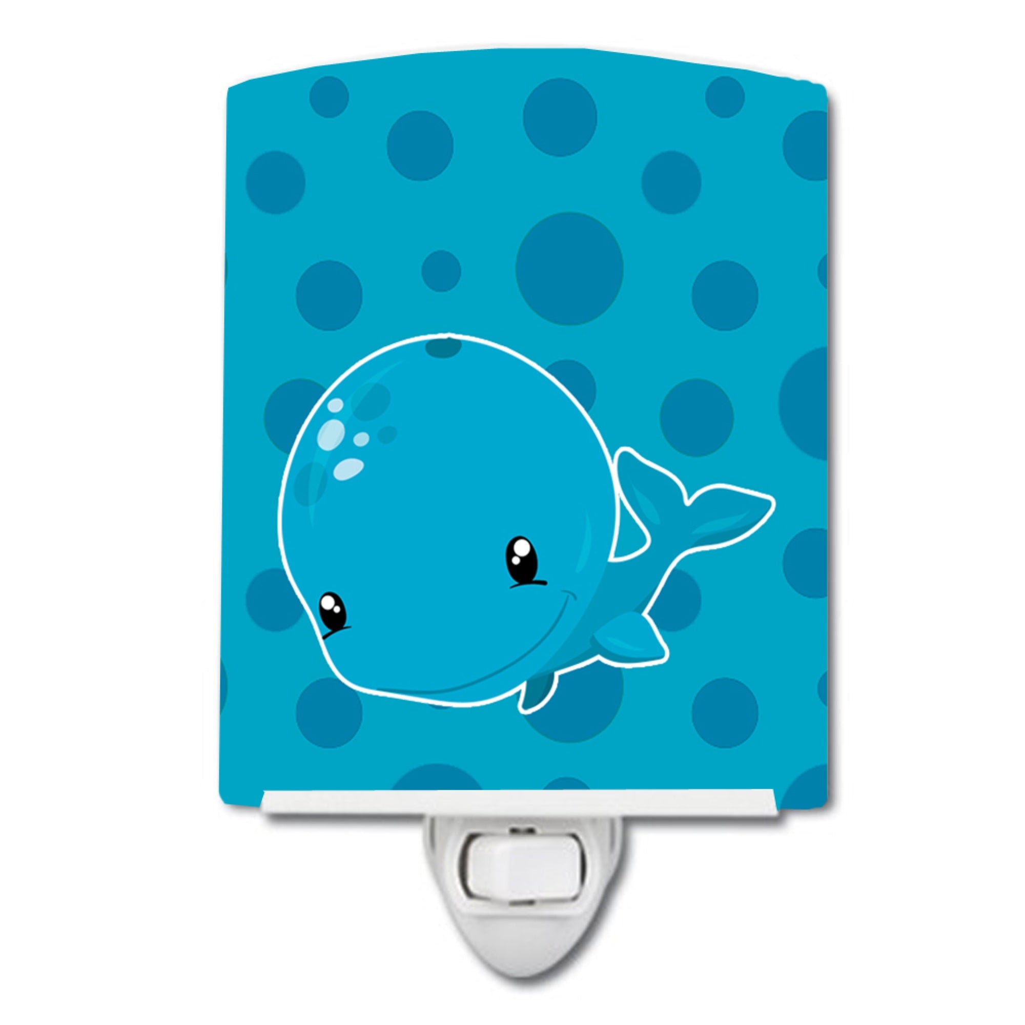  inchCarolines Treasures Nautical Whale Ceramic Night Light, Blue, 6 inch inch x 4 inch inch, BB8896CNL inch