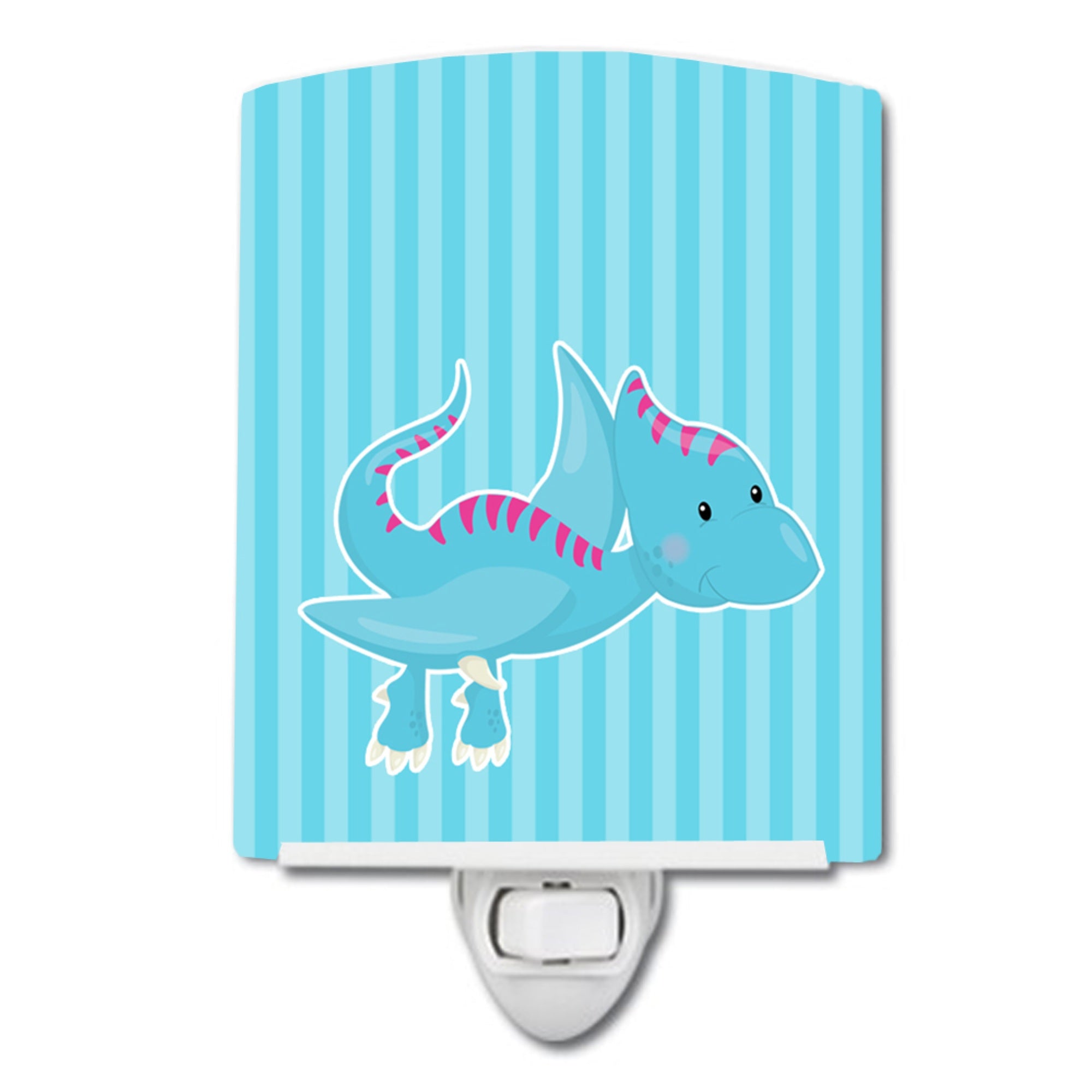  inchCarolines Treasures Dinosaur Ceramic Night Light, #1 Pink, 6 inch inch x 4 inch inch inch