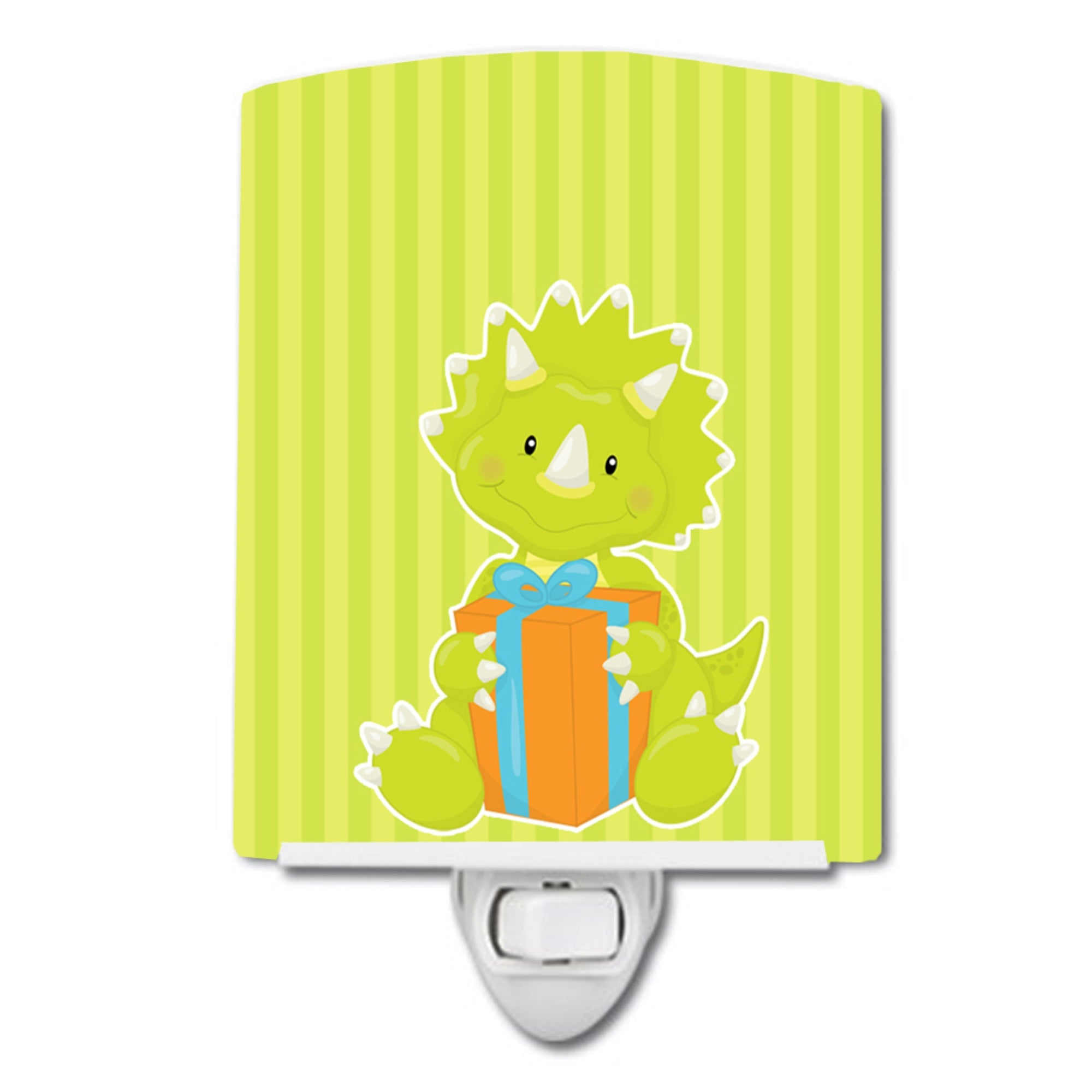  inchCarolines Treasures Dinosaur Ceramic Night Light, #2 Green, 6 inch inch x 4 inch inch inch