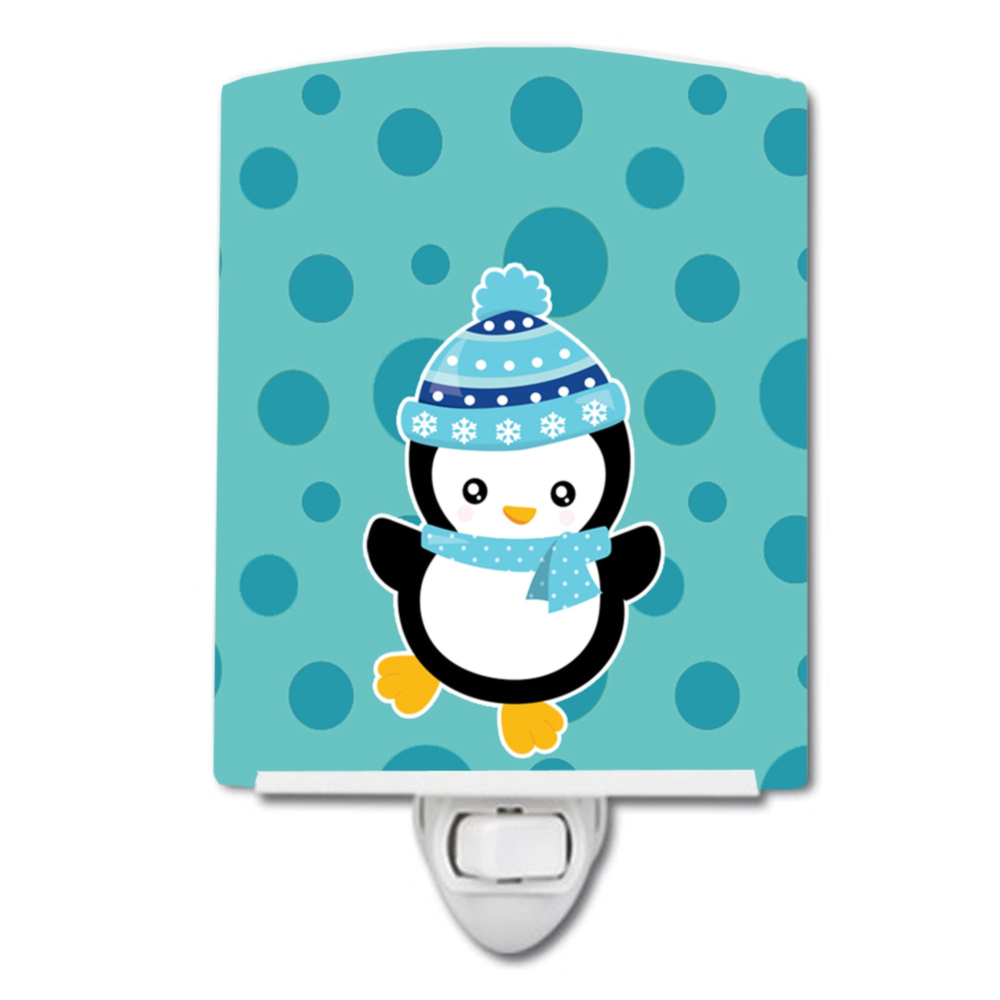  inchCarolines Treasures Christmas Penguin Ceramic Night Light, #2 Blue, 6 inch inch x 4 inch inch inch