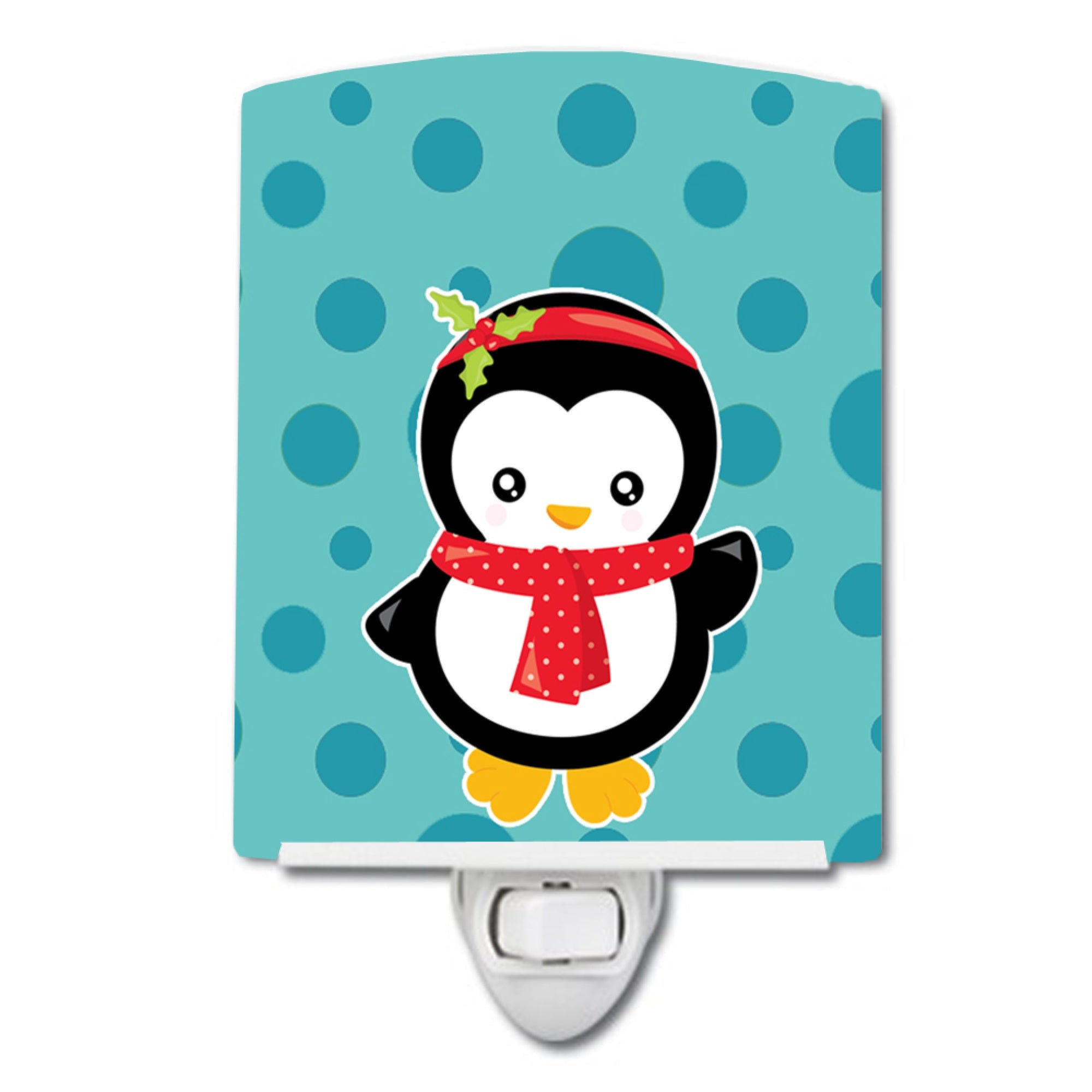  inchCarolines Treasures Christmas Penguin Ceramic Night Light, #3 Blue, 6 inch inch x 4 inch inch inch