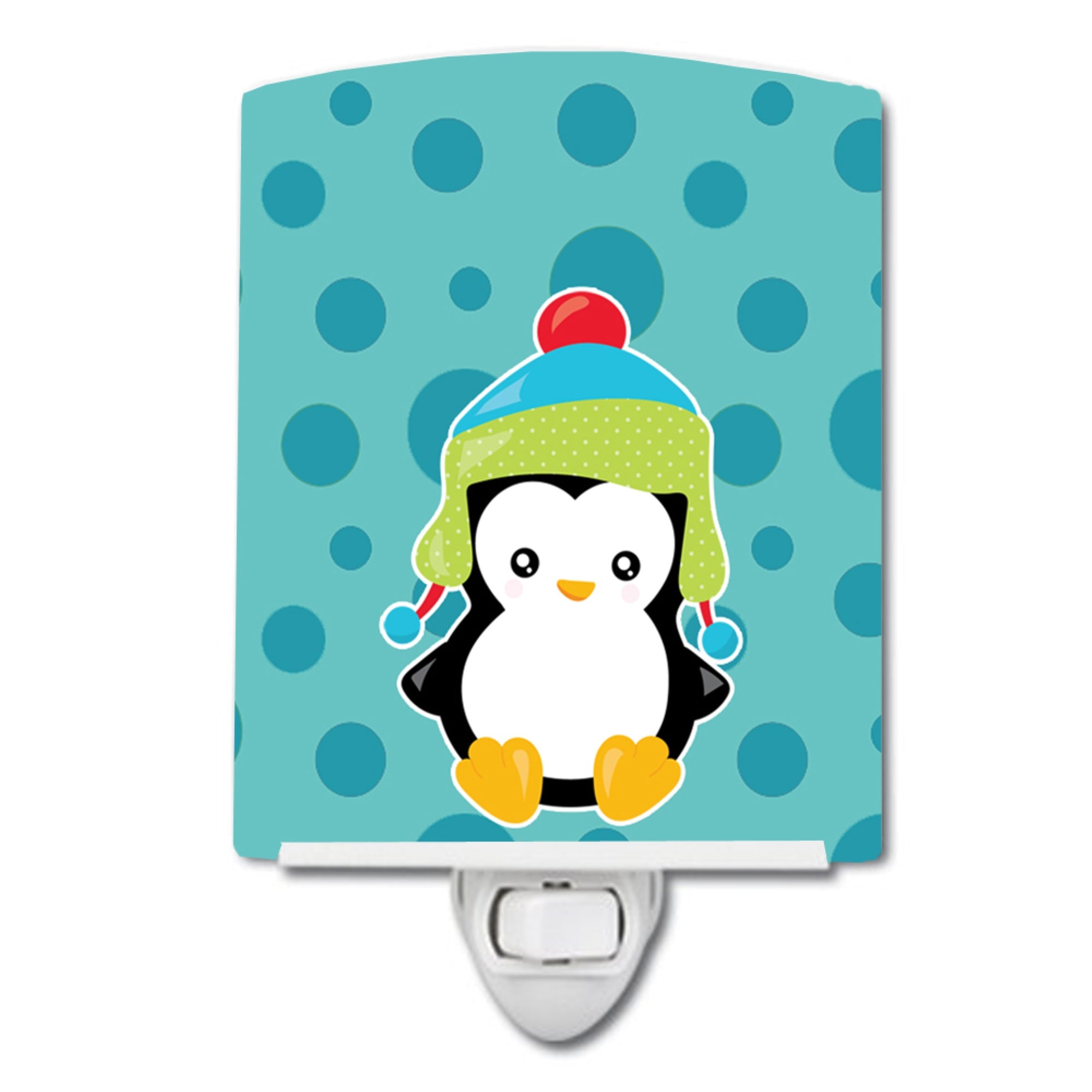  inchCarolines Treasures Christmas Penguin Ceramic Night Light, #4 Blue, 6 inch inch x 4 inch inch inch