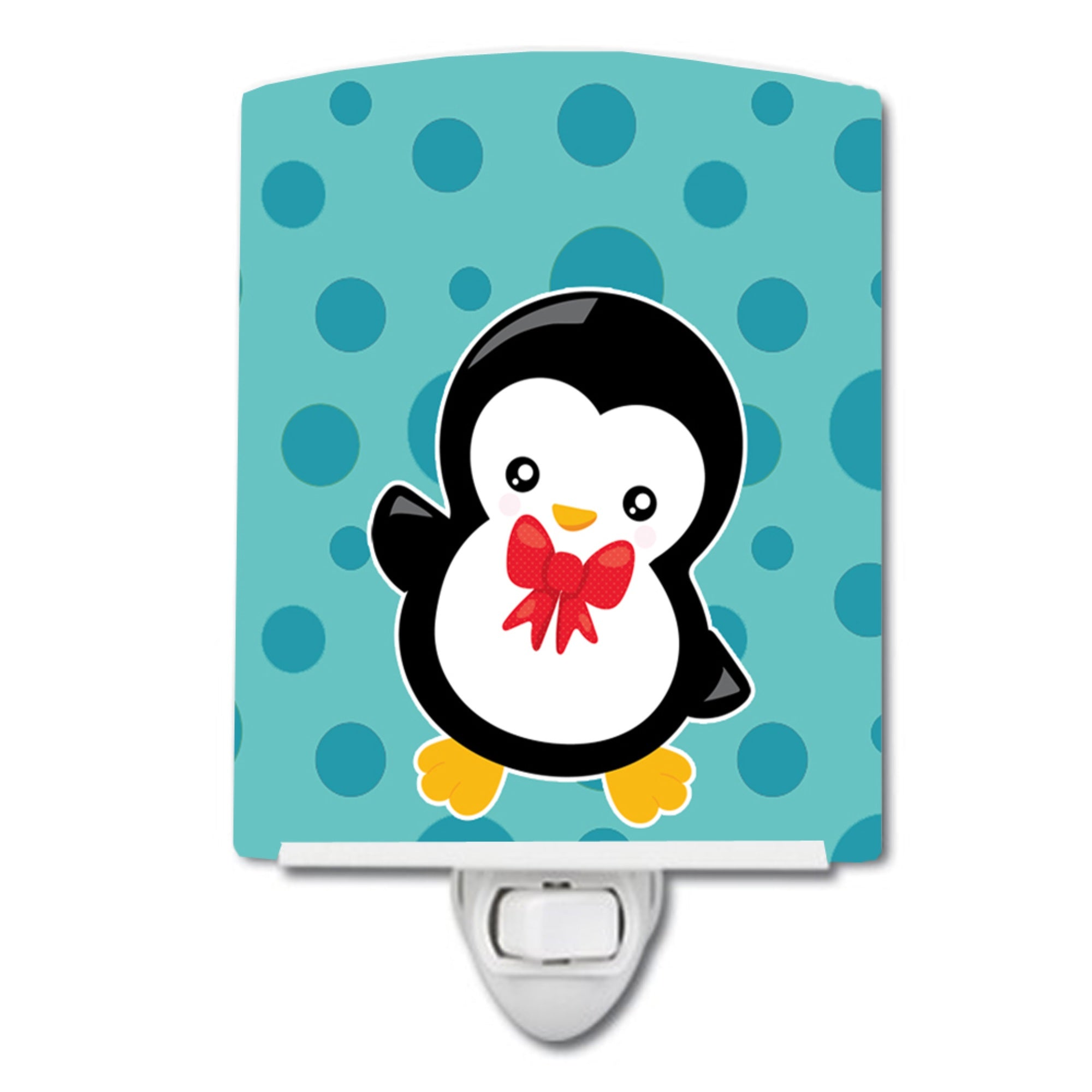  inchCarolines Treasures Christmas Penguin Ceramic Night Light, #5 Blue, 6 inch inch x 4 inch inch inch