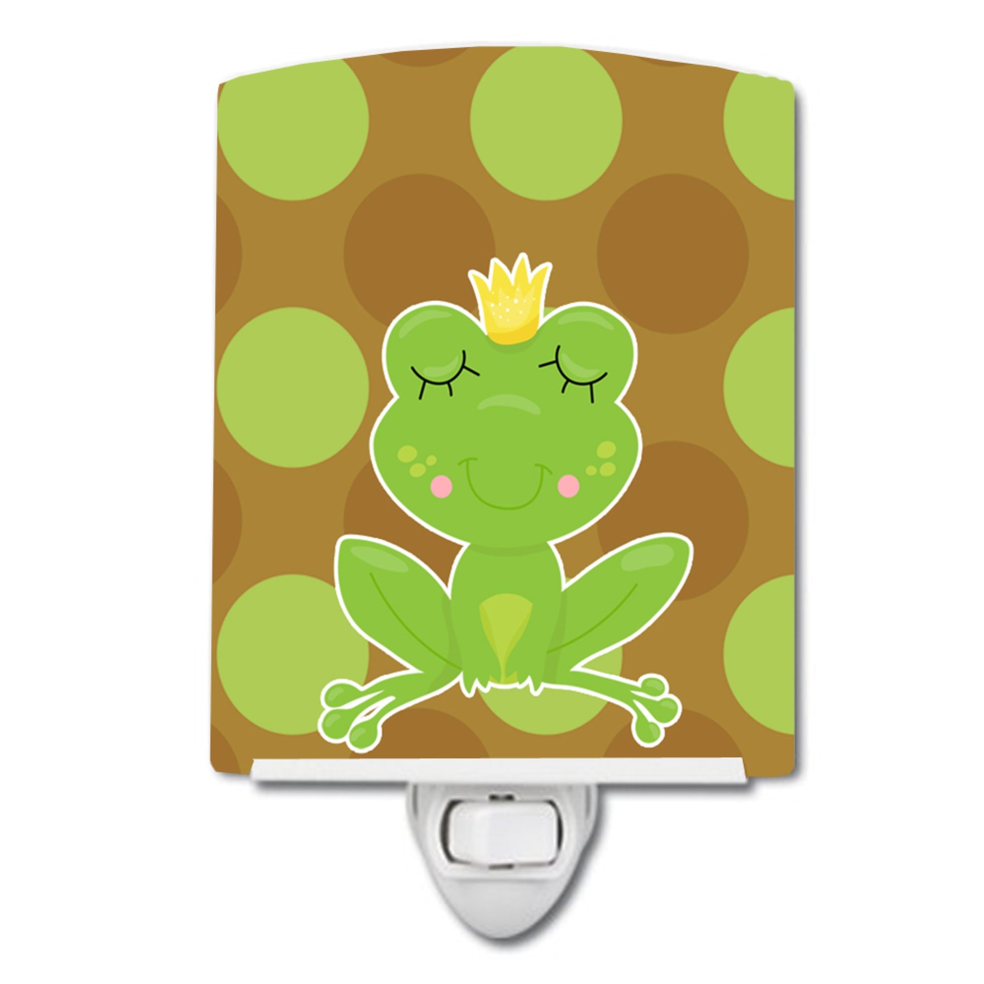  inchCarolines Treasures Frog Prince Ceramic Night Light, #4 Multicolor, 6 inch inch x 4 inch inch inch