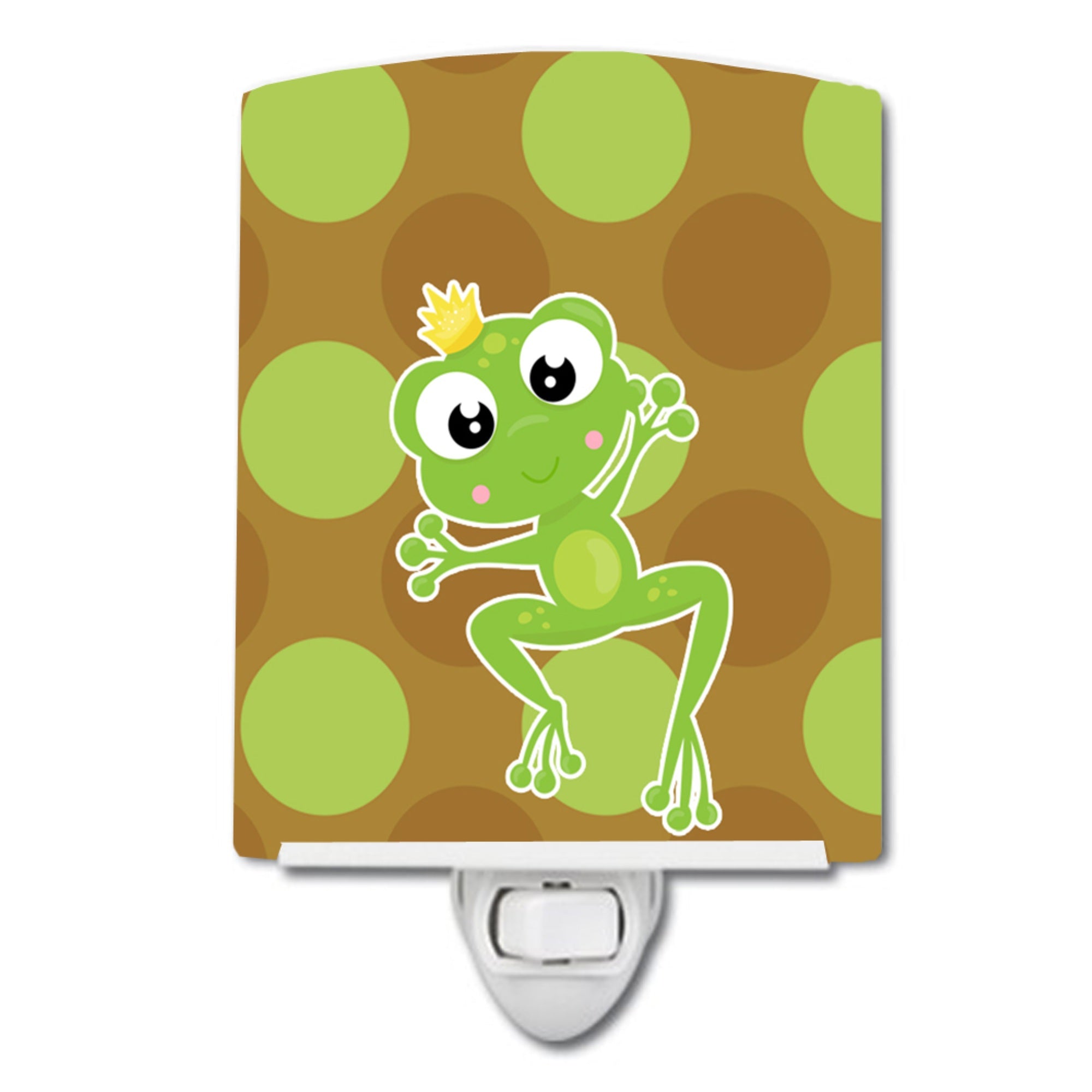  inchCarolines Treasures Frog Prince Ceramic Night Light, #5 Multicolor, 6 inch inch x 4 inch inch inch