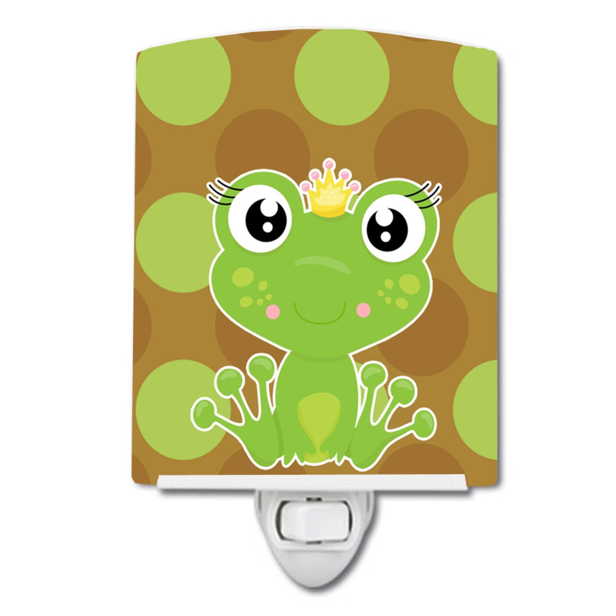  inchCarolines Treasures Frog Prince Ceramic Night Light, #6 Multicolor, 6 inch inch x 4 inch inch inch
