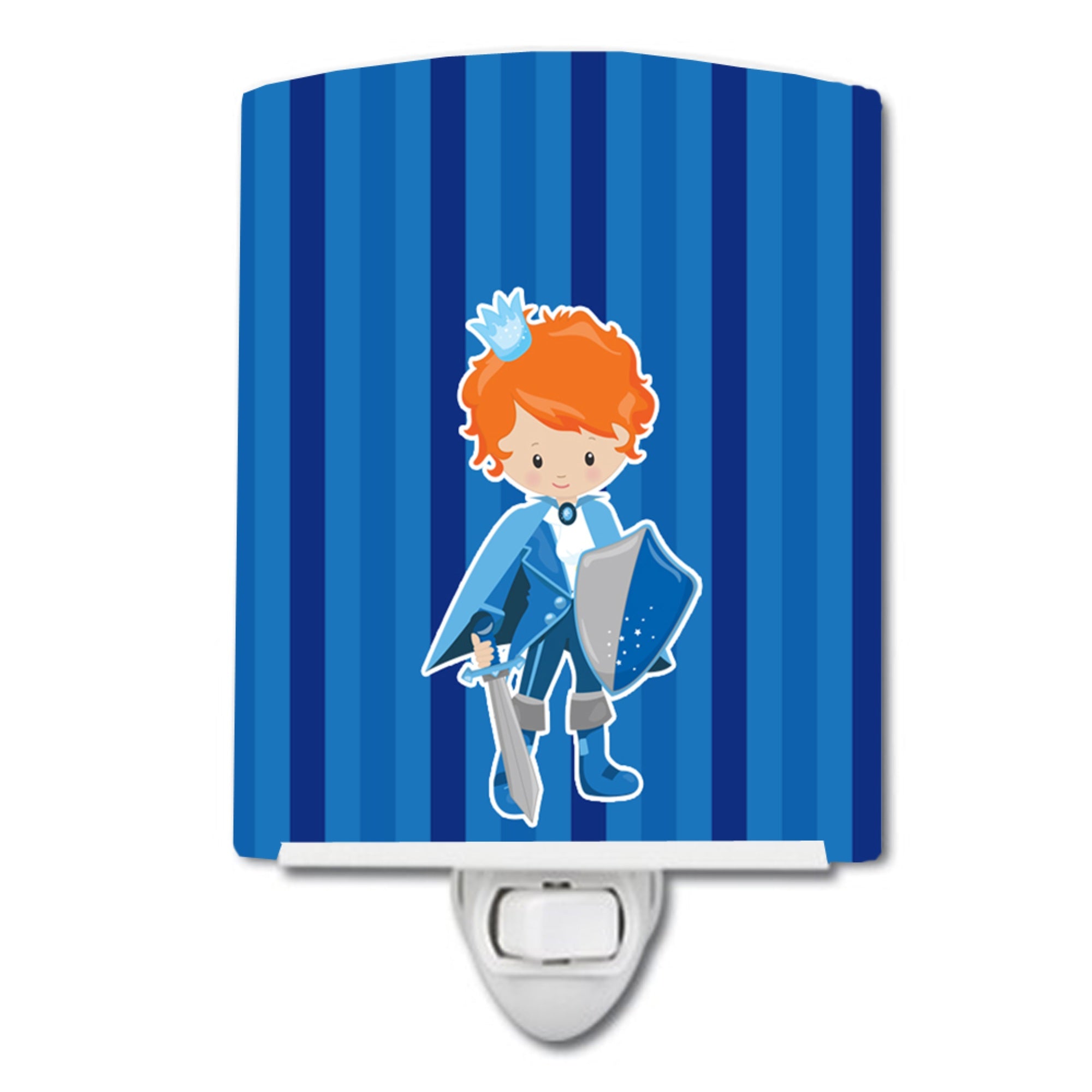  inchCarolines Treasures Prince Charming Ceramic Night Light, Ginger, Blue, 6 inch inch x 4 inch inch inch