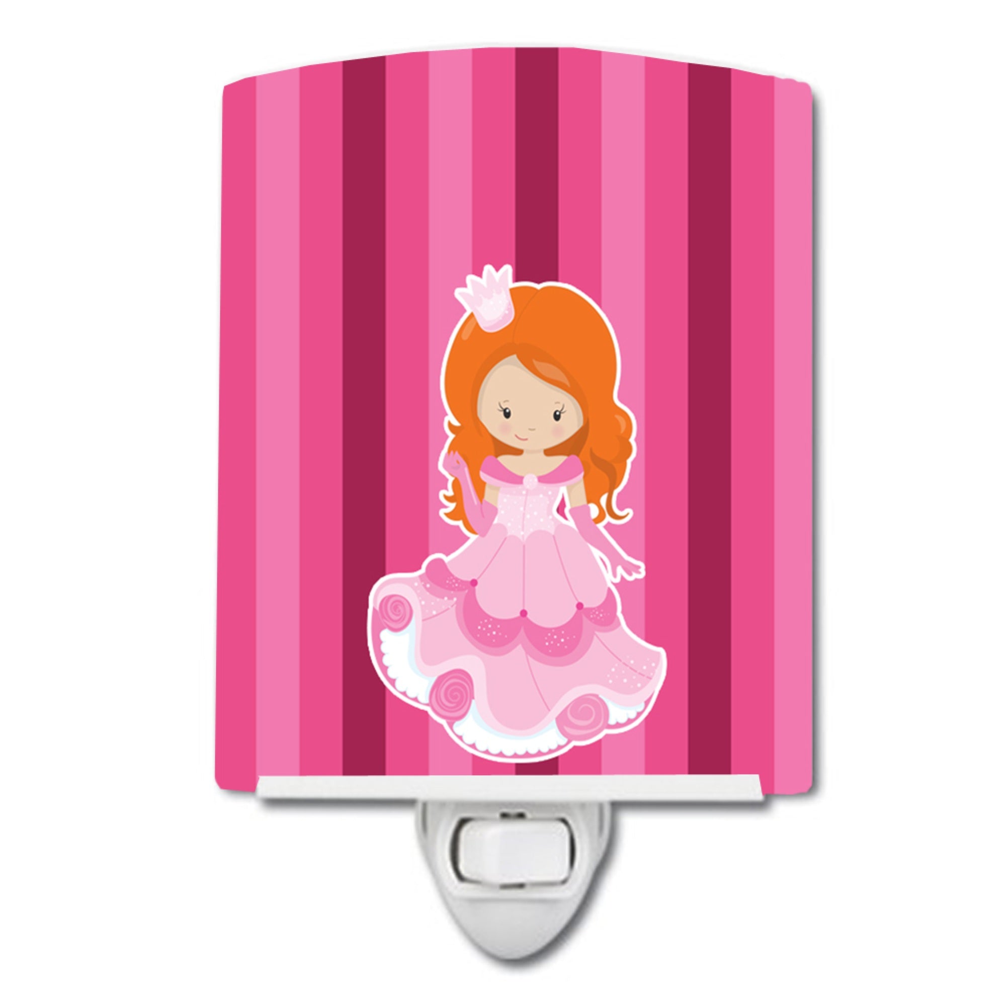  inchCarolines Treasures Princess Ceramic Night Light, Ginger, Pink, 6 inch inch x 4 inch inch inch