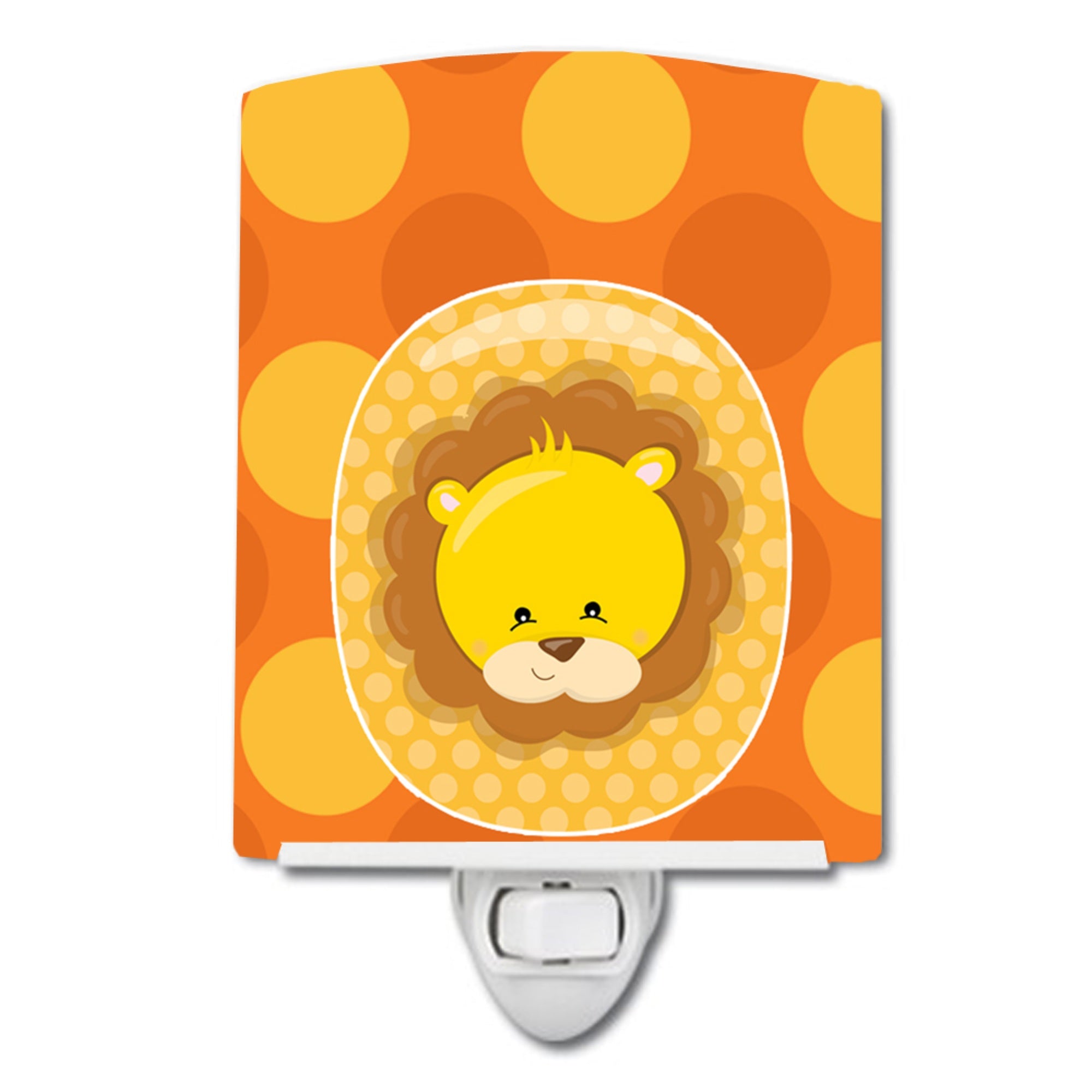 inchCarolines Treasures Zoo Ceramic Night Light, Month 0 Li, Orange, 6 inch inch x 4 inch inch inch