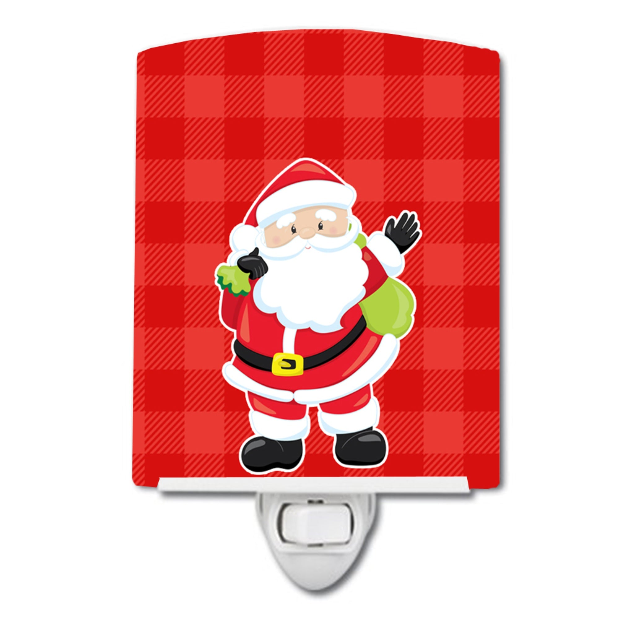  inchCarolines Treasures Christmas Santa Claus Ceramic Night Light, #1 Red, 6 inch inch x 4 inch inch inch