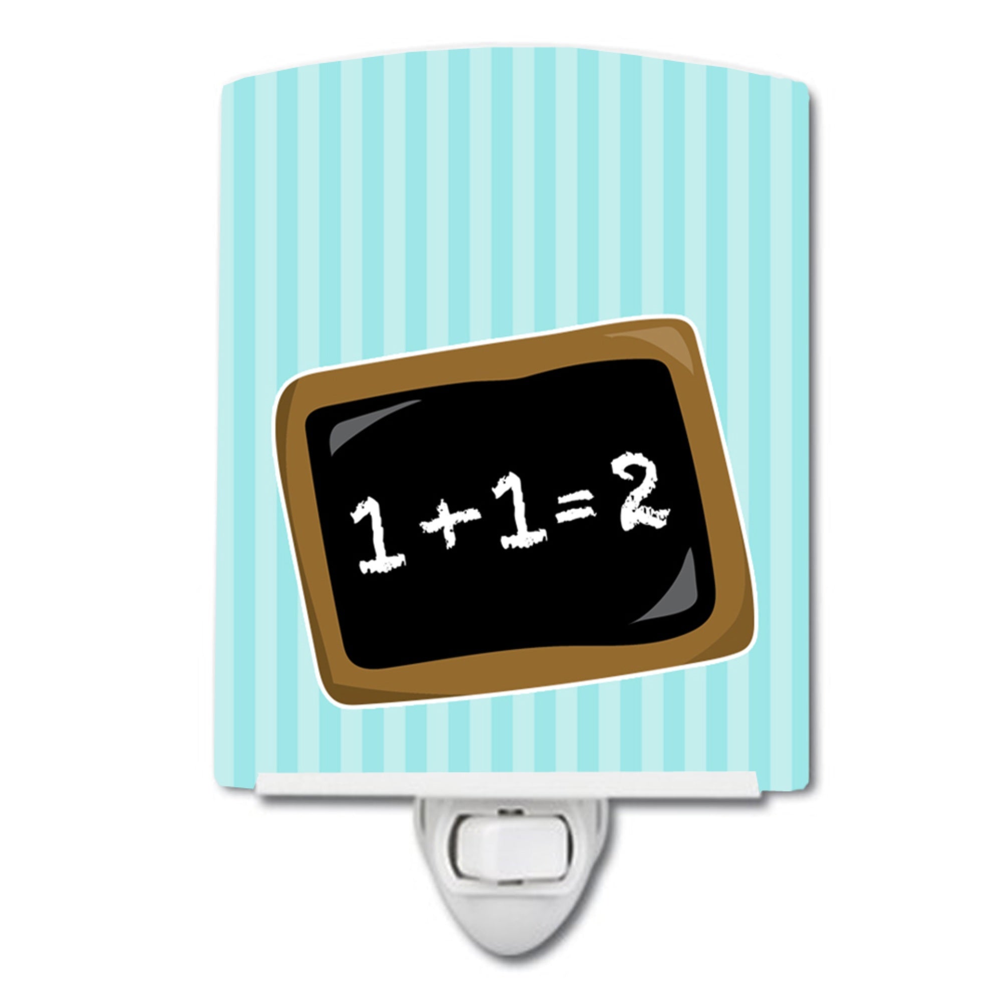  inchCarolines Treasures Back to School Ceramic Night Light, Math, Blue, 6 inch inch x 4 inch inch inch