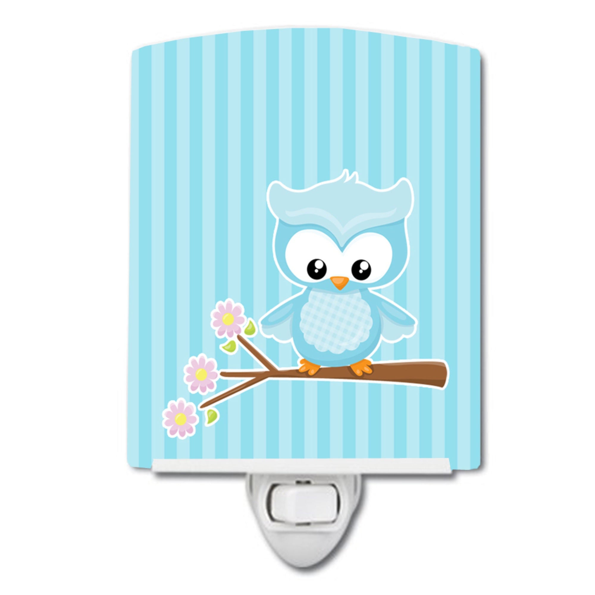  inchCarolines Treasures Girl Bird Ceramic Night Light, Branch, Blue, 6 inch inch x 4 inch inch inch