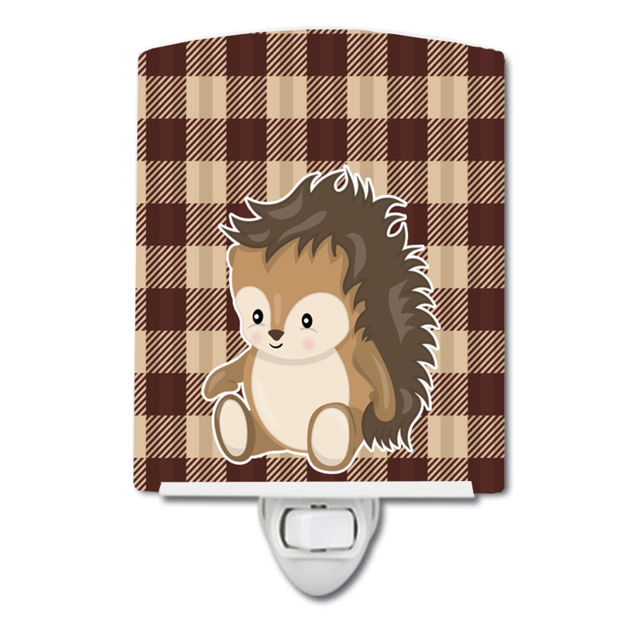 inchCarolines Treasures Ceramic Night Light, Porcupine, Brown, 6 inch inch x 4 inch inch inch