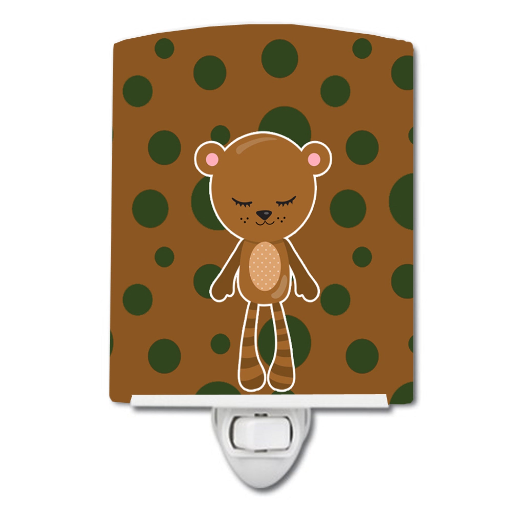  inchCarolines Treasures Bear Ceramic Night Light, #3 Multicolor, 6 inch inch x 4 inch inch inch